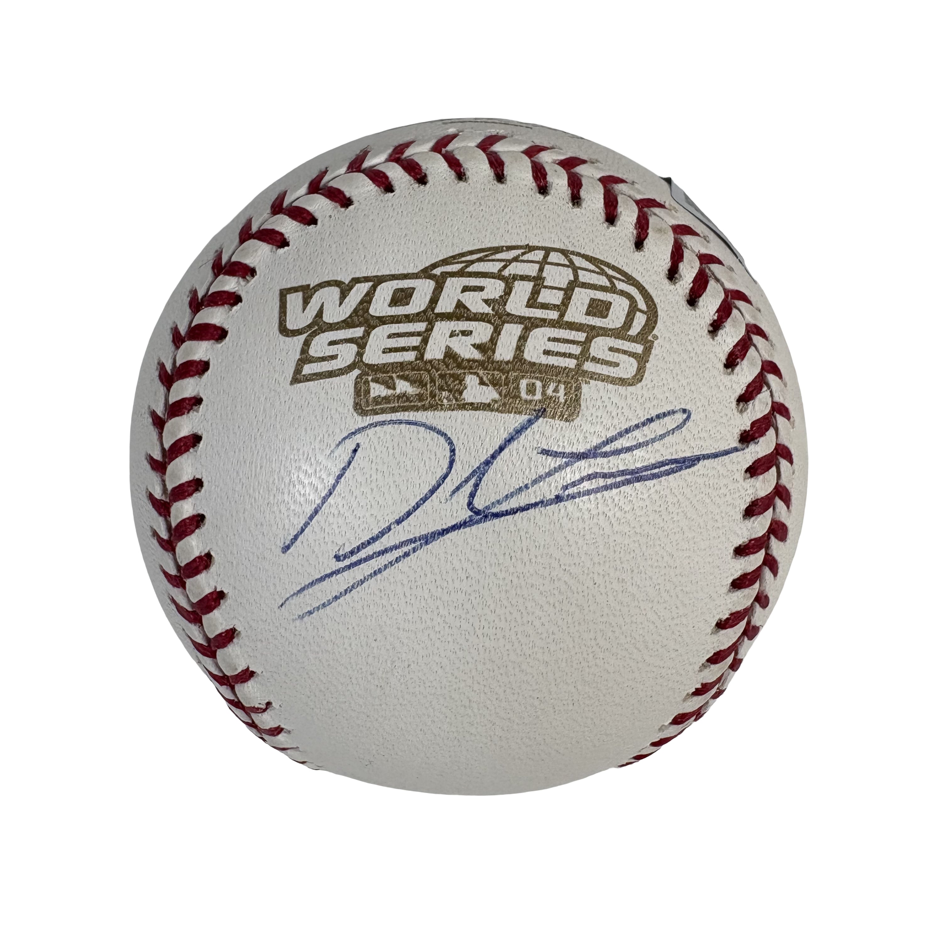 Derek Lowe 2004 World Series Autographed Signed Baseball Beckett BAS 