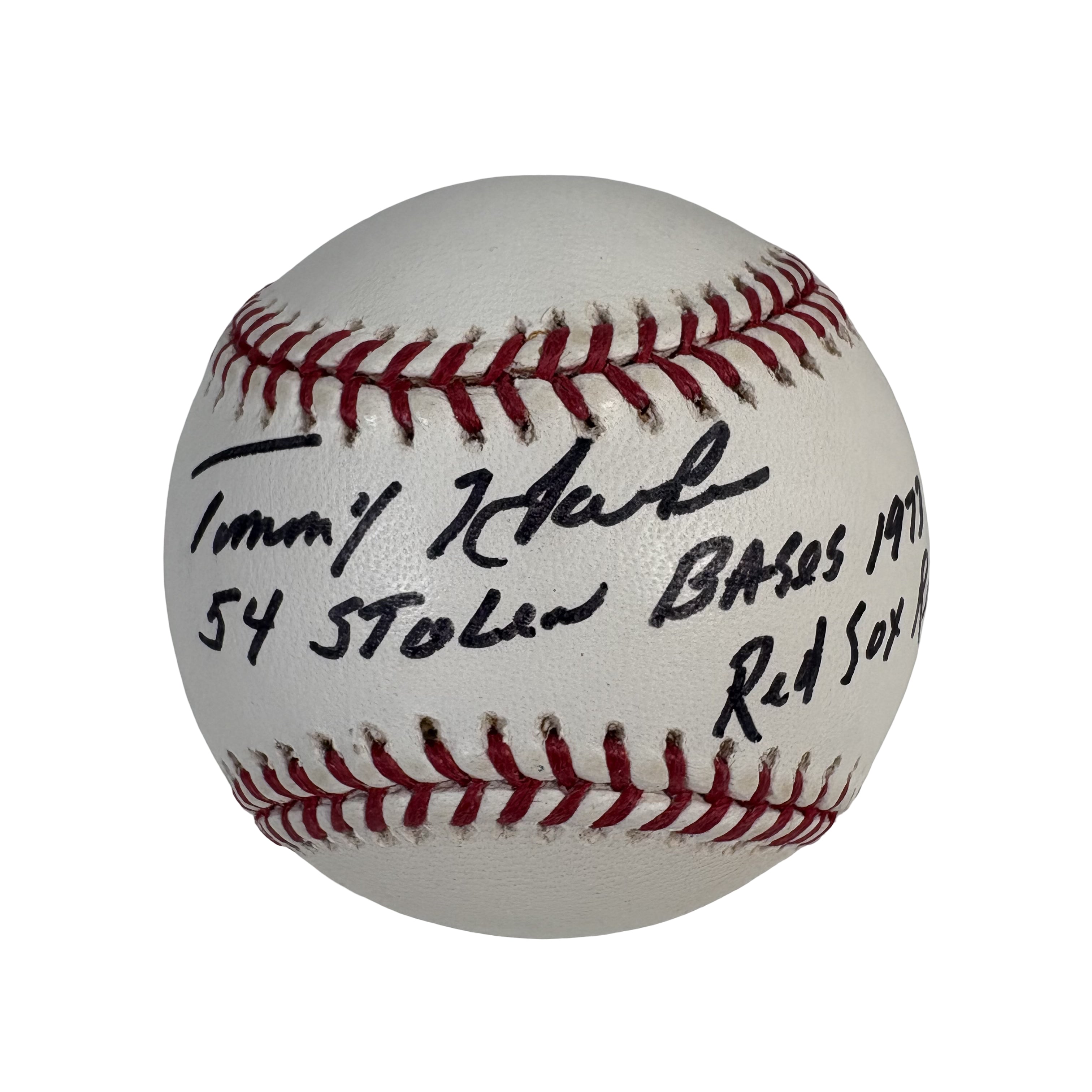 Tommy Harper Boston Red Sox HOF Autographed Signed Baseball Beckett BAS 