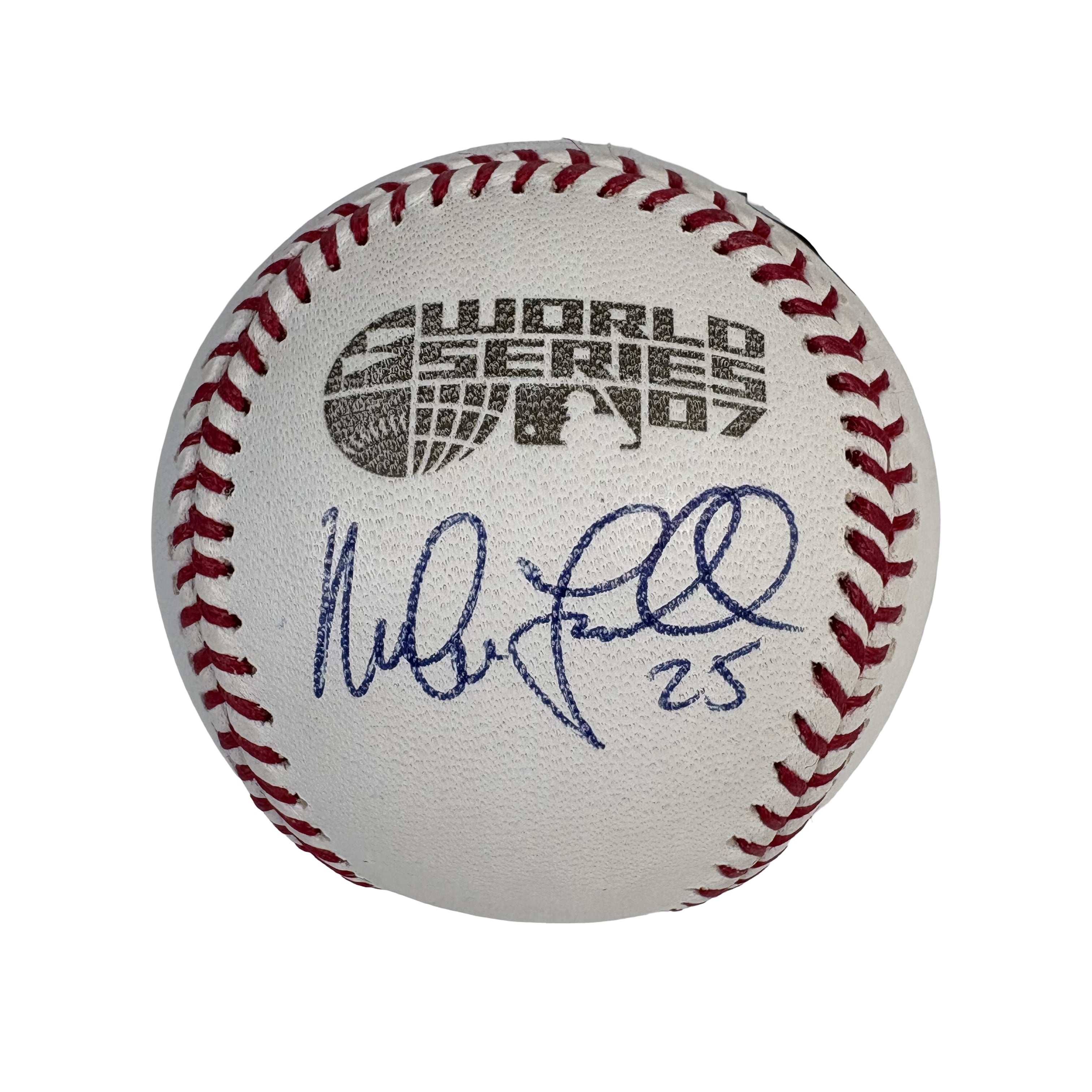 Mike Lowell 2007 World Series Autographed Signed Baseball Beckett BAS 