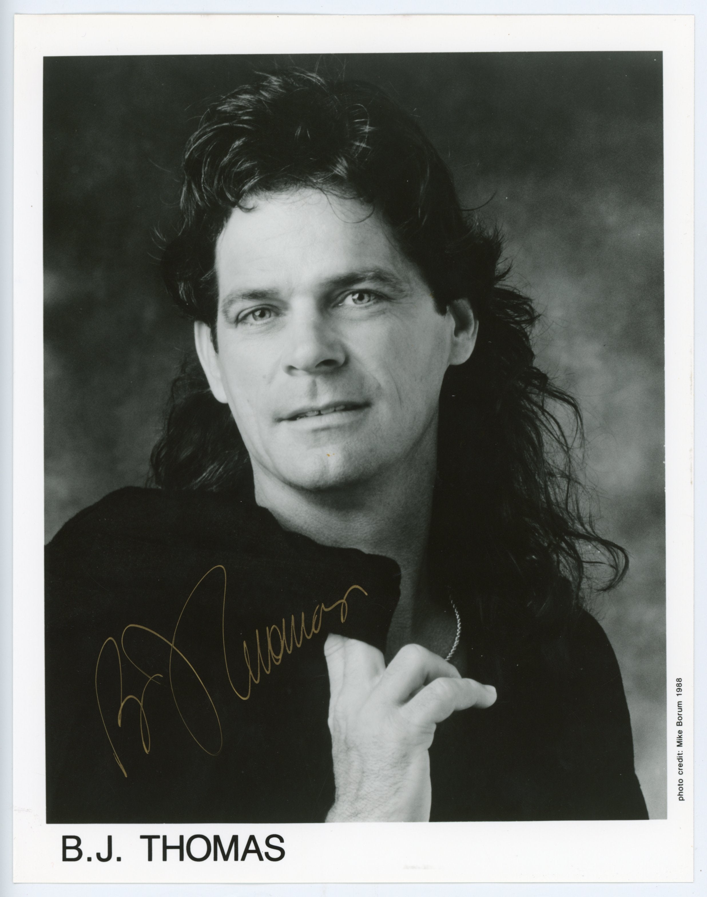 BJ Thomas Raindrops Keep Fallin Autographed Signed 8x10 Photo AMCo COA