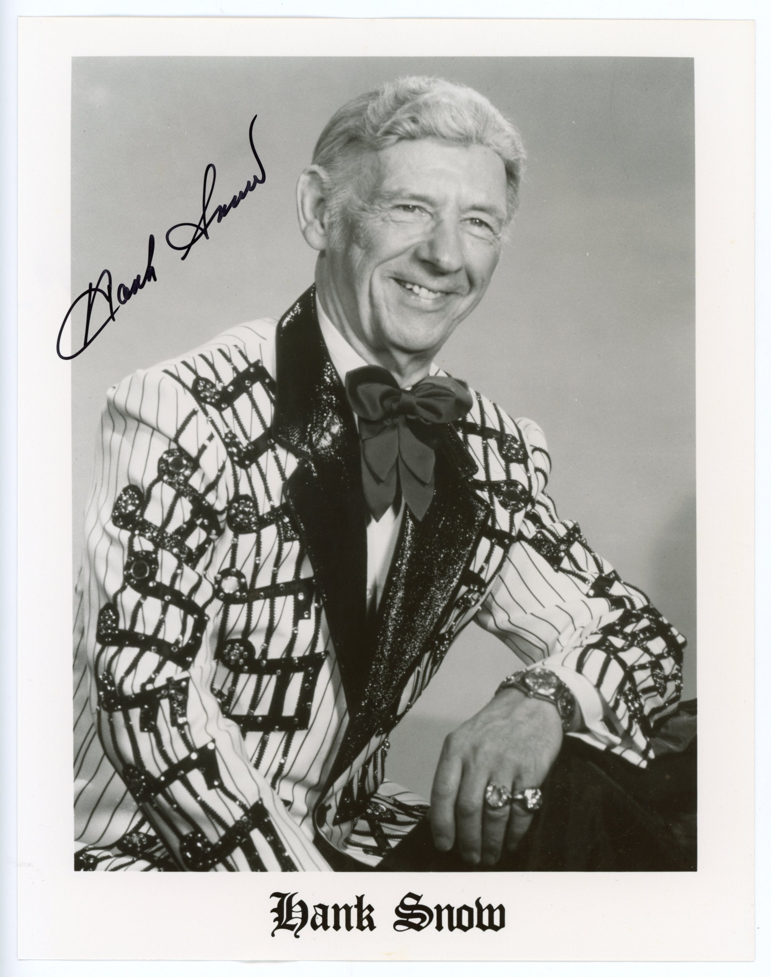 Hank Snow I'm Moving On Autographed Signed 8x10 Photo AMCo COA