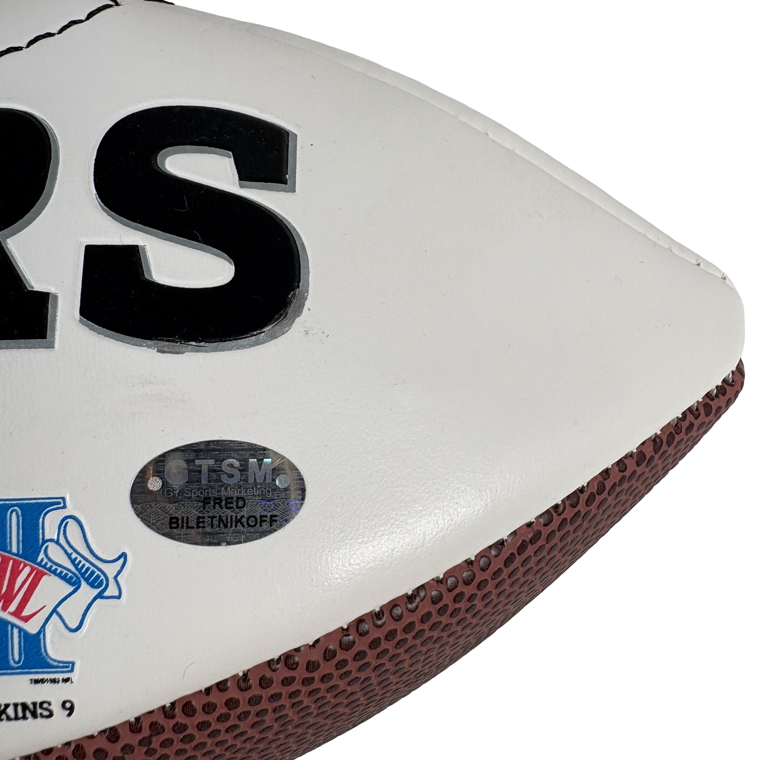 Fred Biletnikoff Oakland Raiders Autographed Signed Football GTSM 