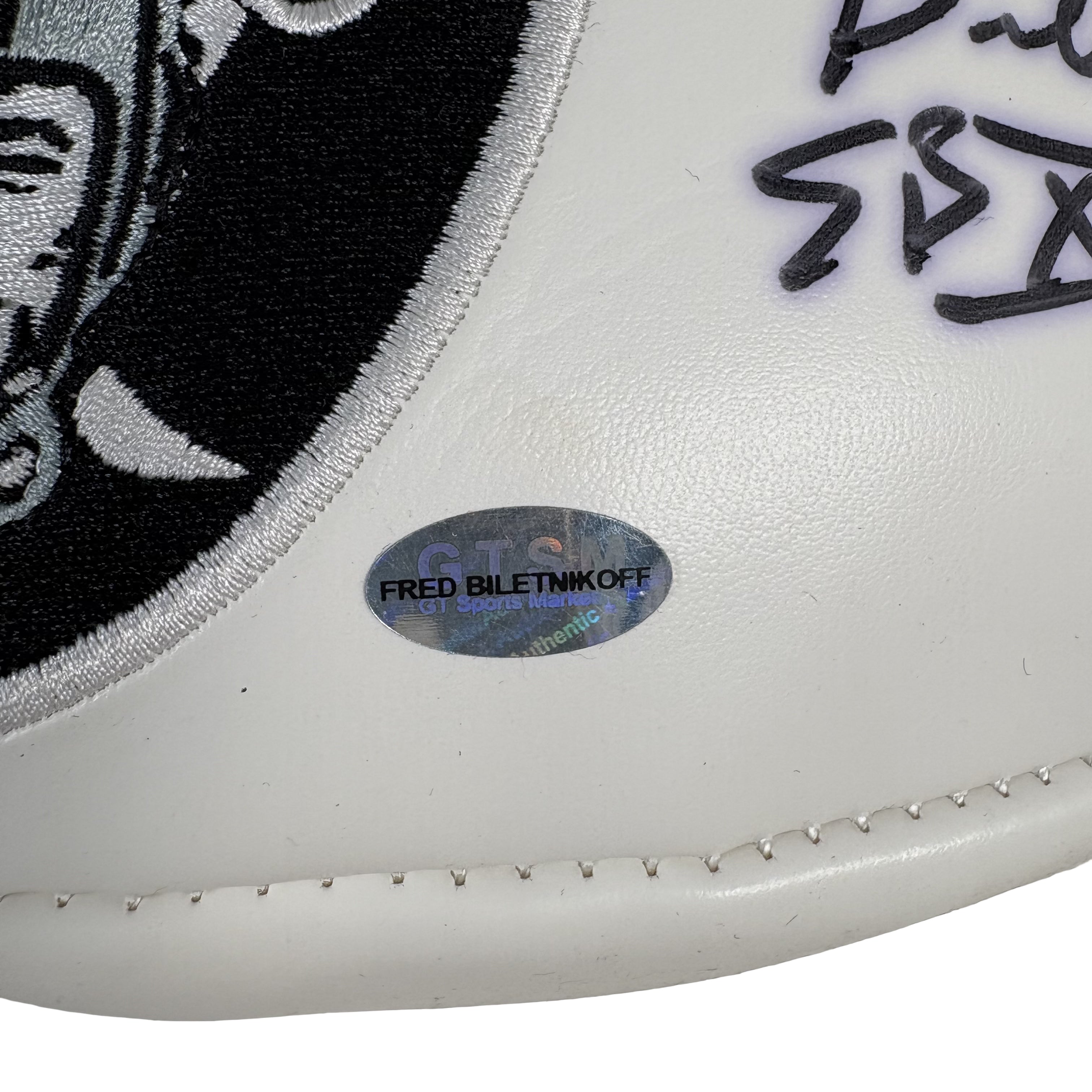 Jim Plunkett & Fred Biletnikoff Oakland Raiders Autographed Signed Football GTSM 
