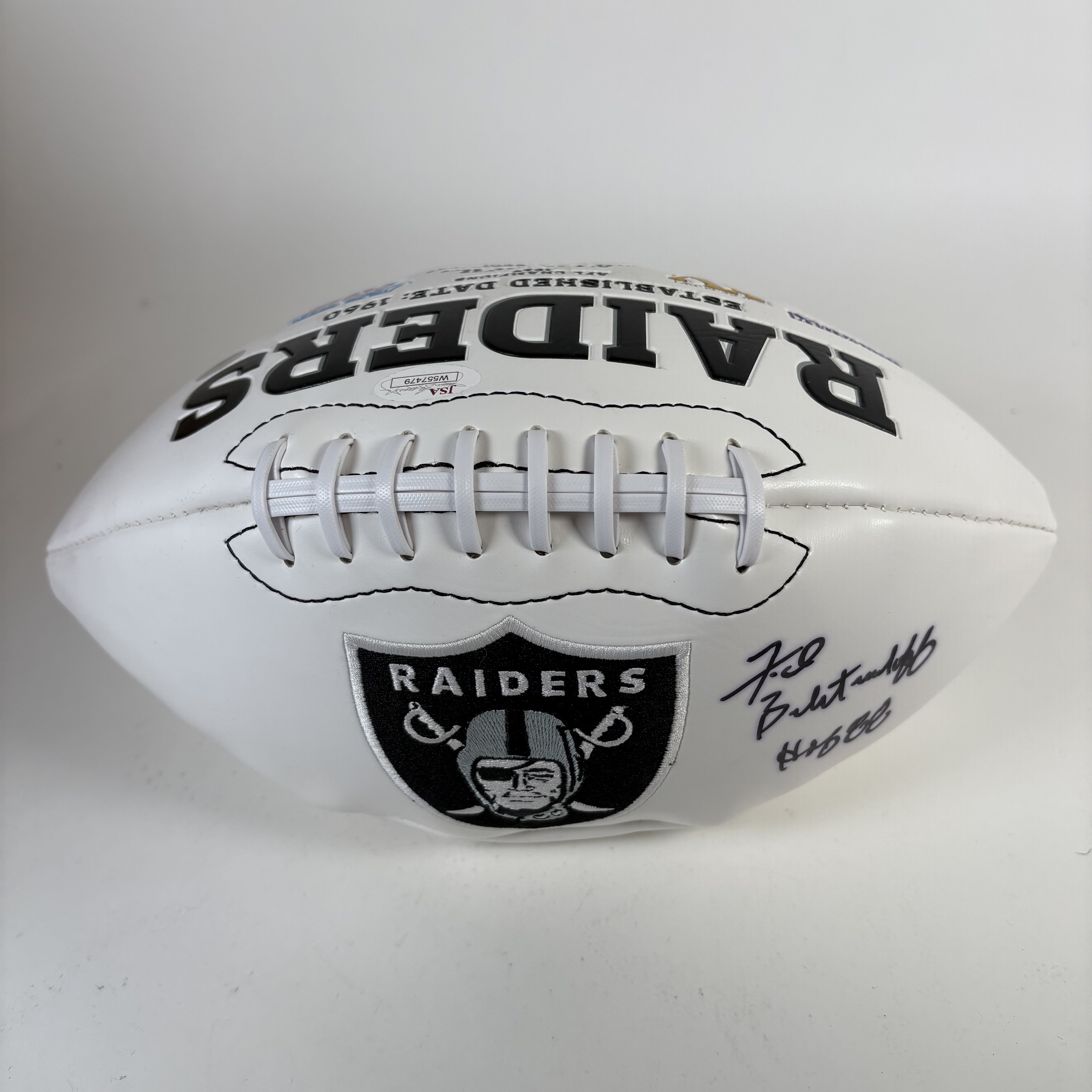 Fred Biletnikoff Oakland Raiders Autographed Signed Football GTSM 