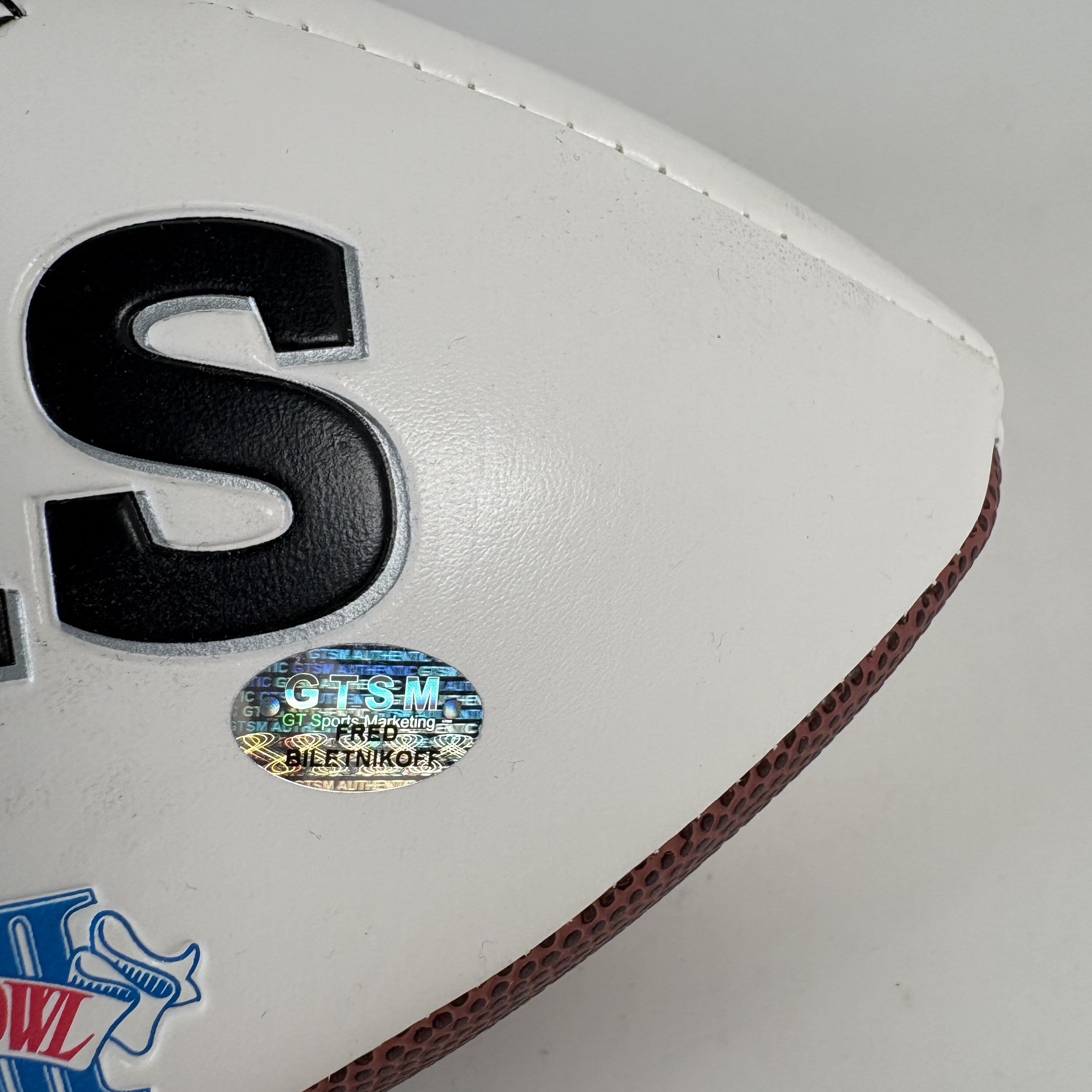 Fred Biletnikoff Oakland Raiders Autographed Signed Football GTSM 