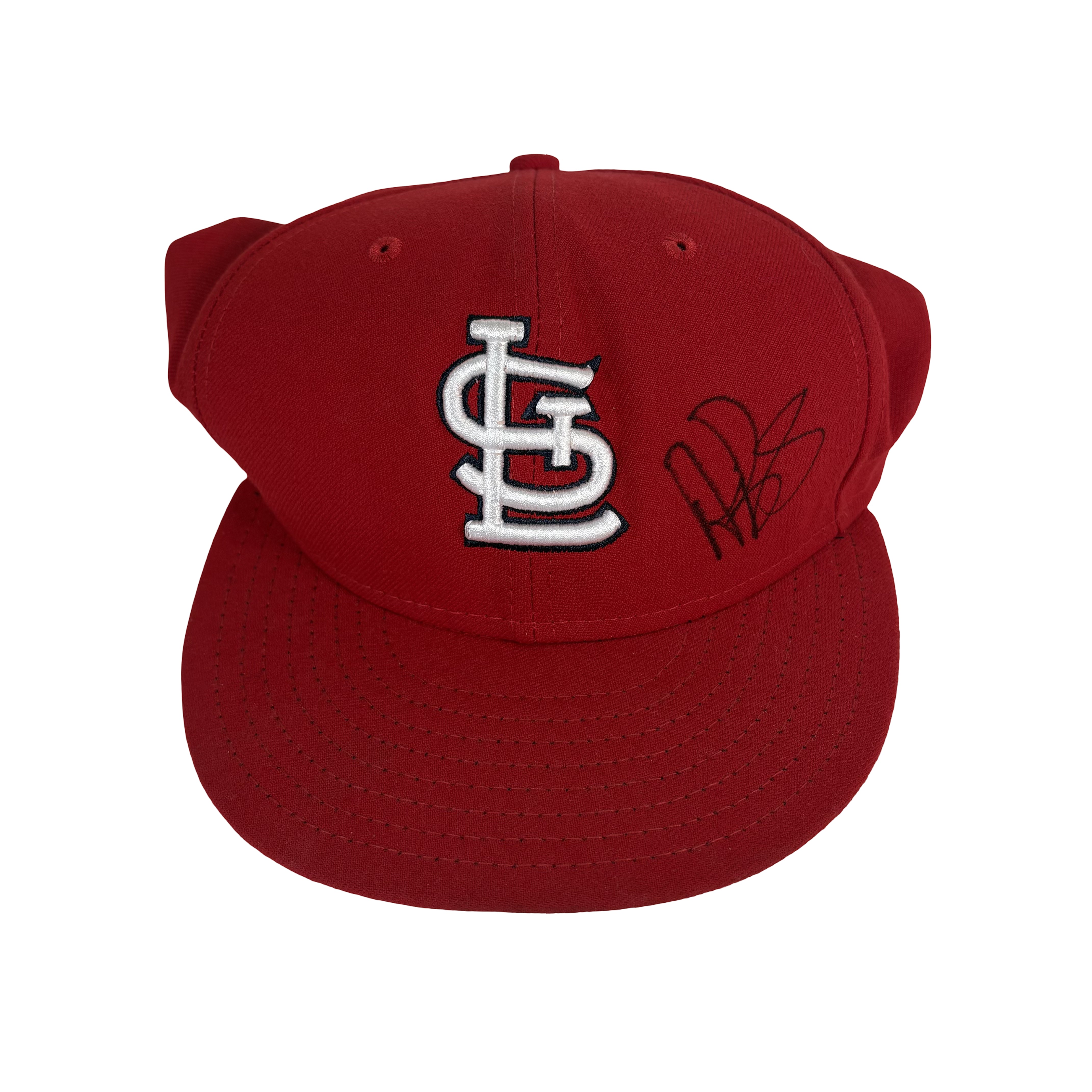 Albert Pujols St Louis Cardinals Autographed Signed Baseball Hat JSA LOA