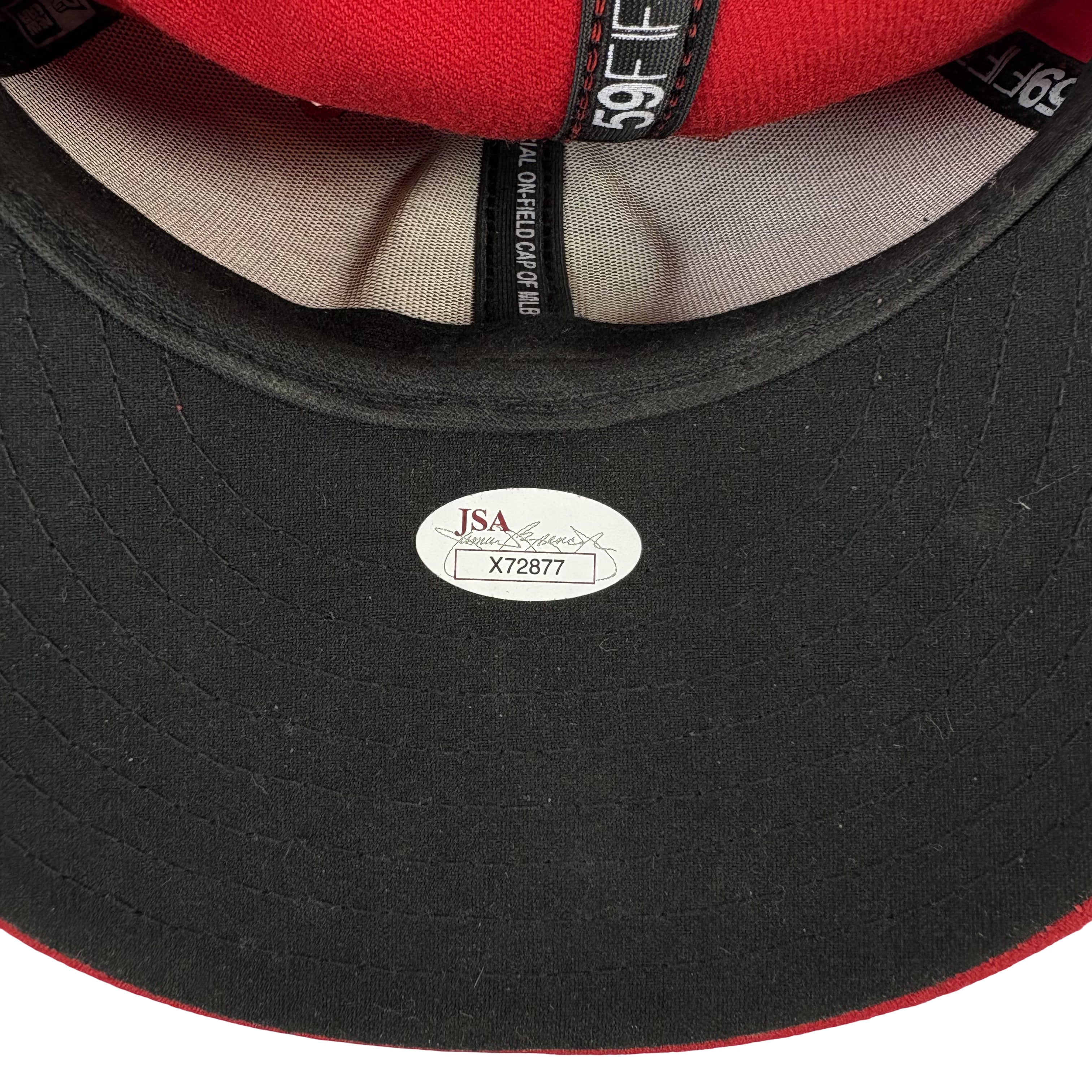 Albert Pujols St Louis Cardinals Autographed Signed Baseball Hat JSA LOA