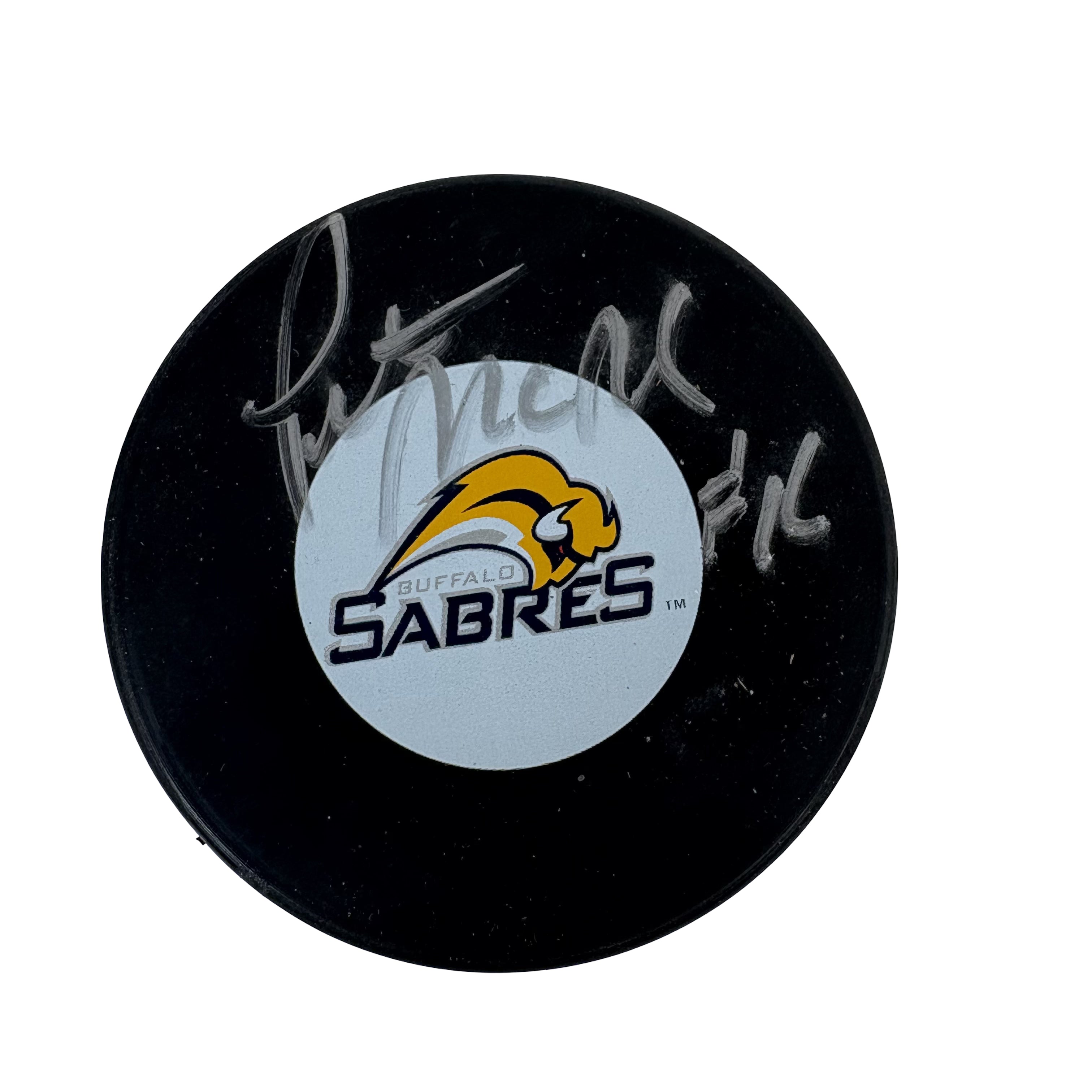 Peter McNab Buffalo Sabres Autographed Signed Hockey Puck AMCo COA