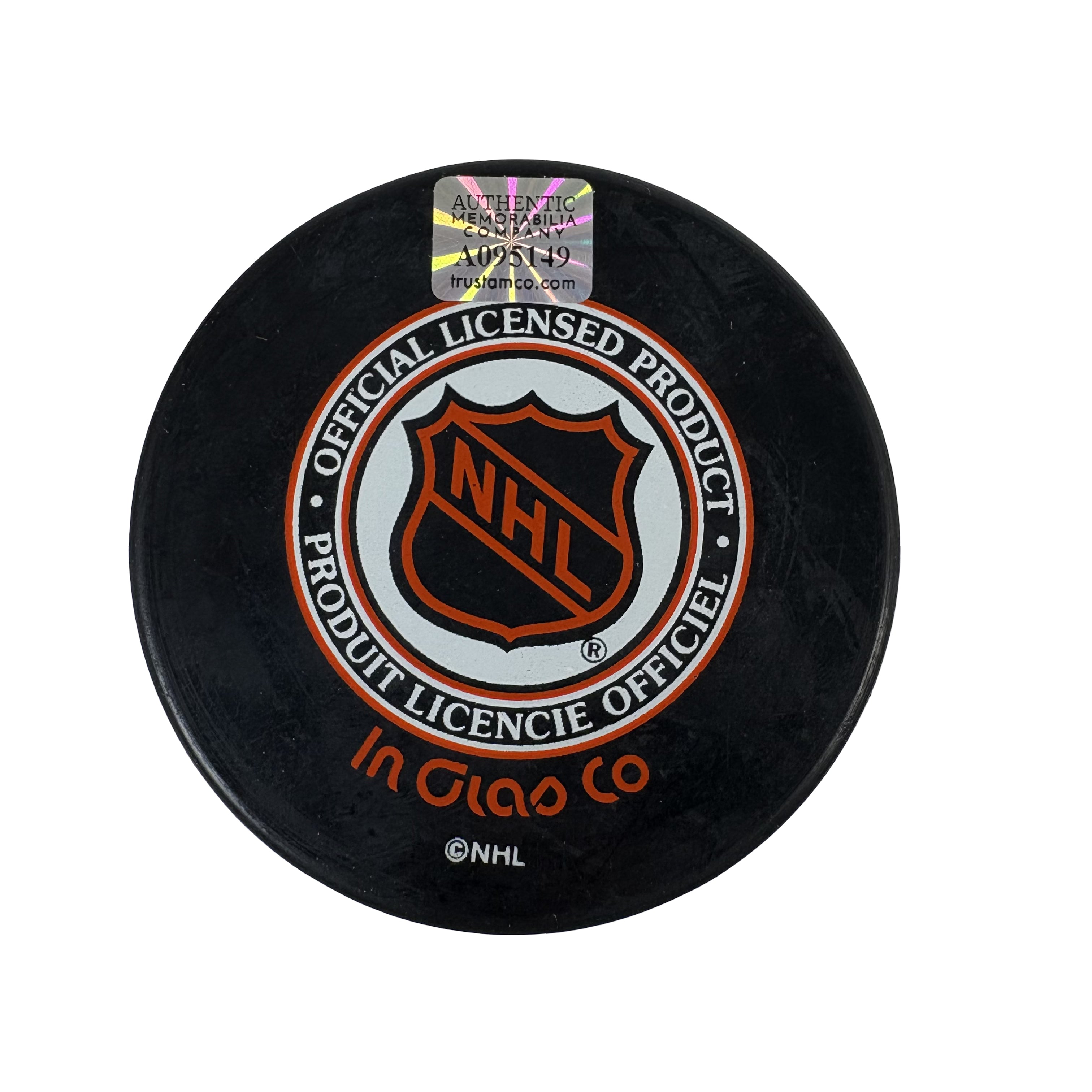 Ken Broderick Boston Bruins Autographed Signed Hockey Puck AMCo COA