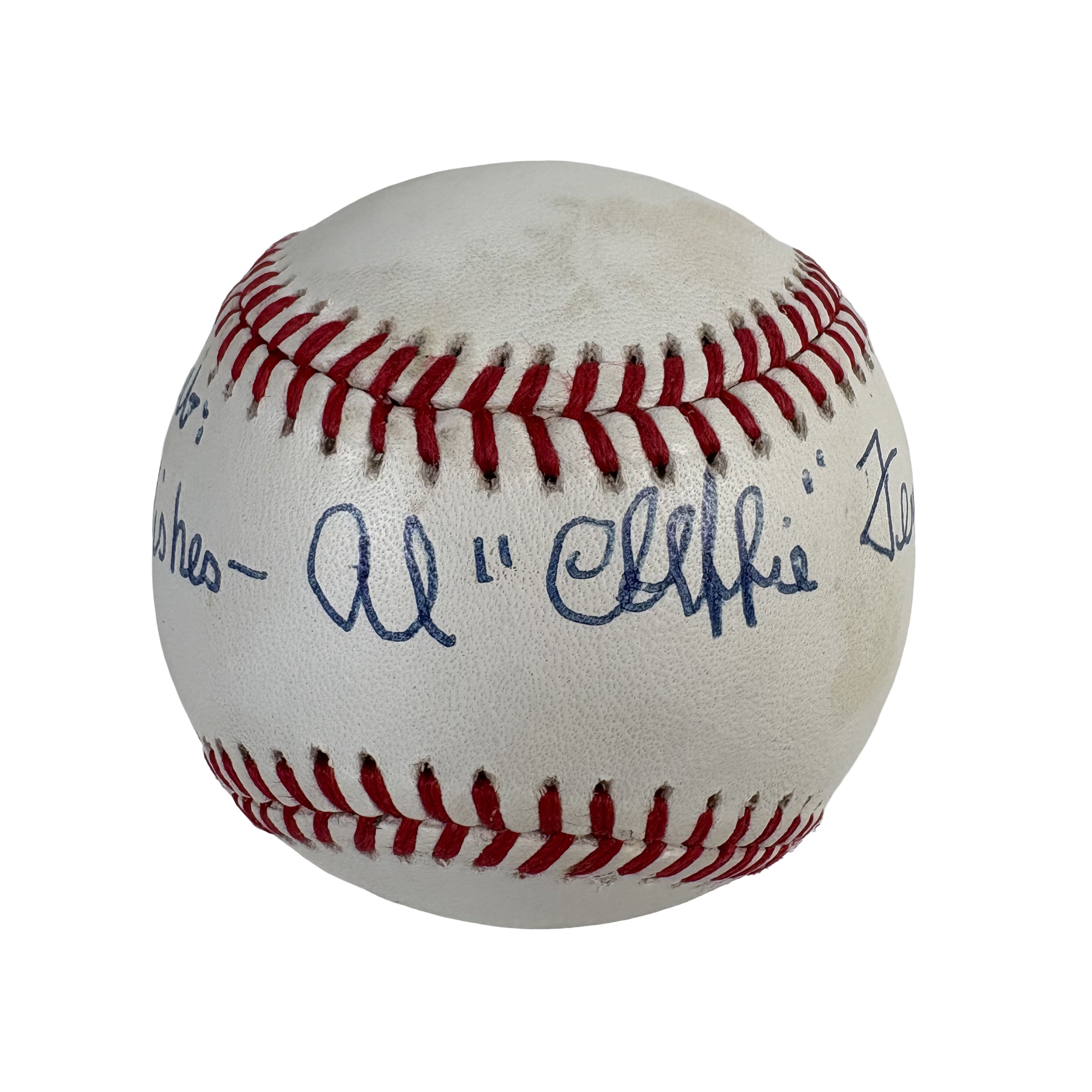 Al Cleffie Fennar Negro League Autographed Signed Baseball AMCo COA