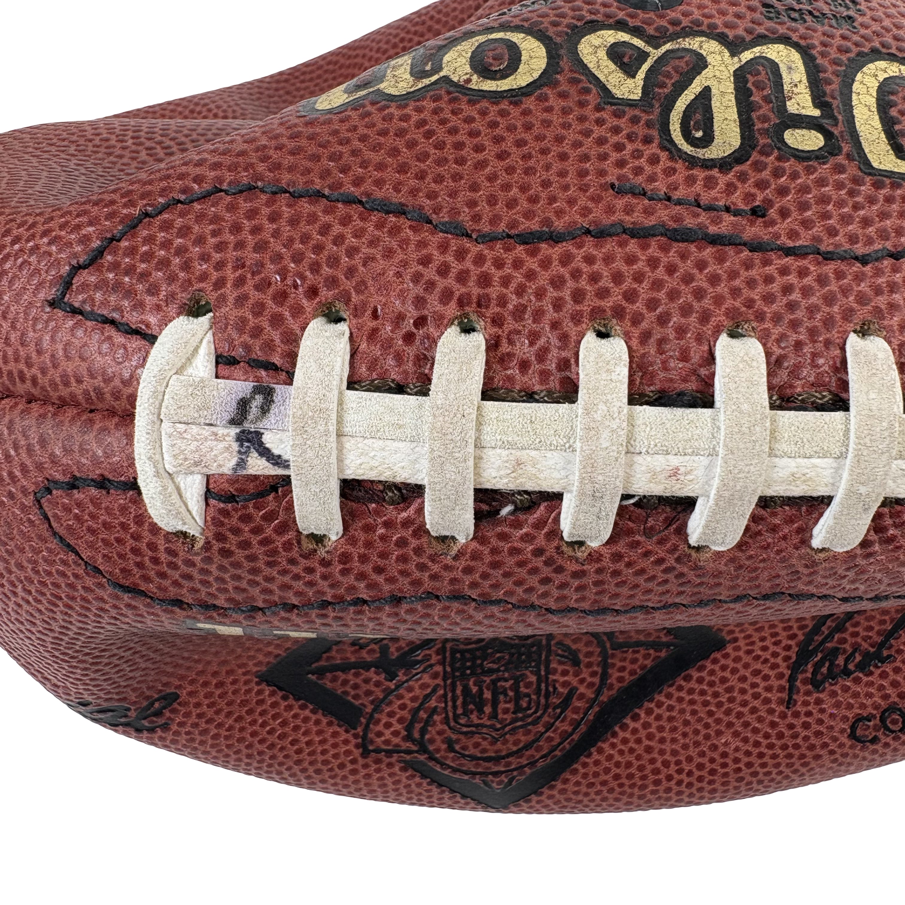 Oakland Raiders 1994 NFL 75th Anniversary Team Issued Used Football GA 