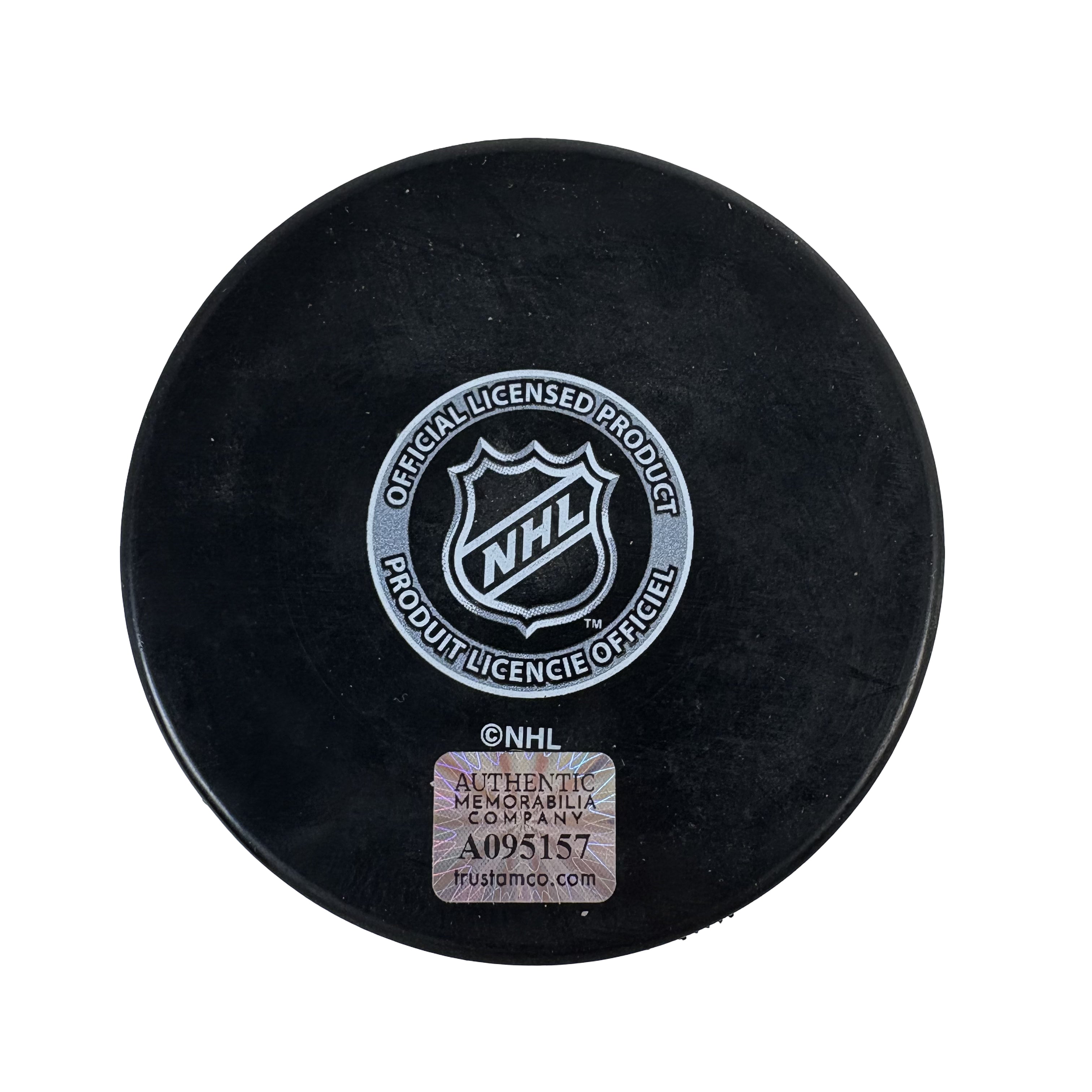 Pierre Bouchard Montreal Canadiens Autographed Signed Hockey Puck AMCo COA