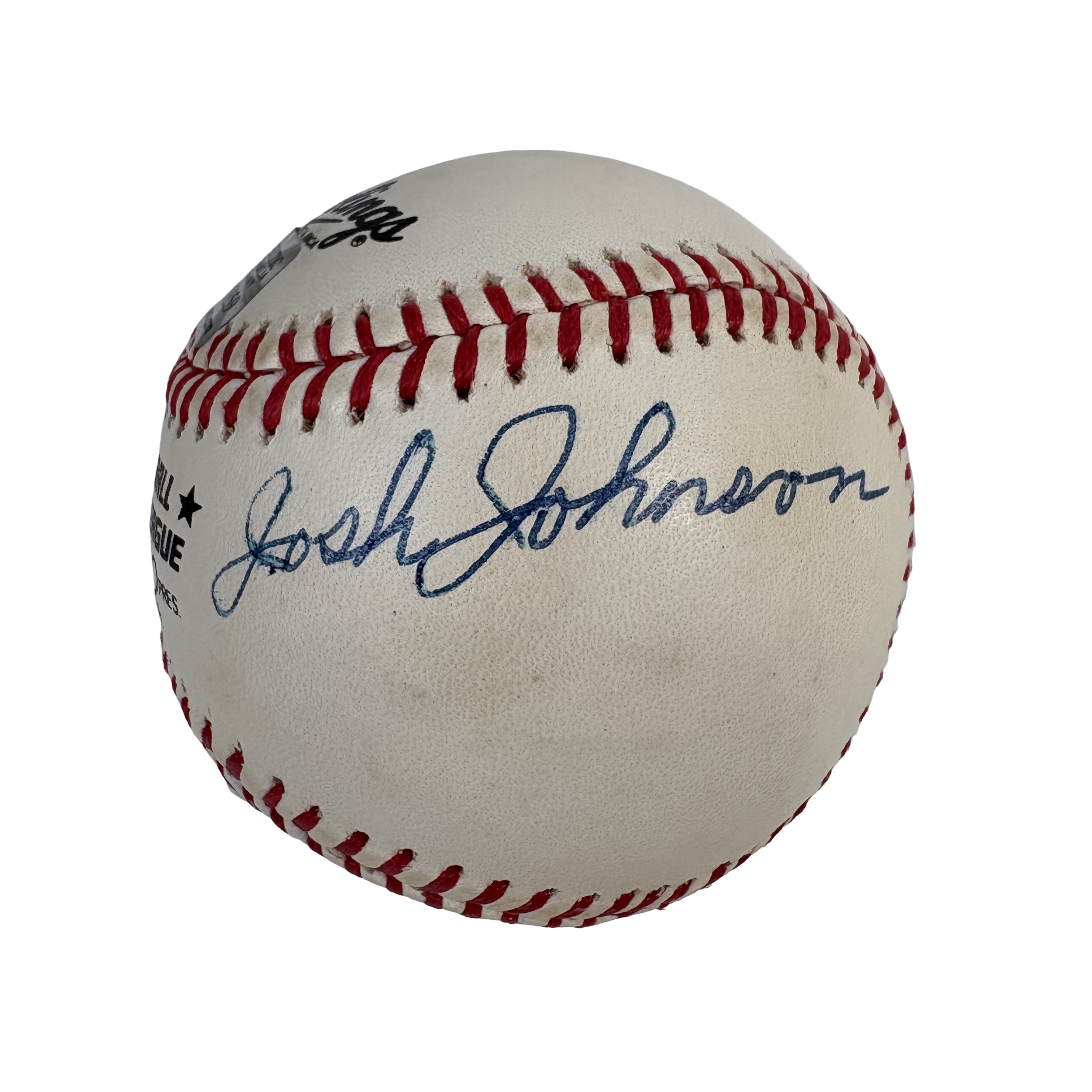 Josh Johnson Negro League Autographed Signed Baseball AMCo COA