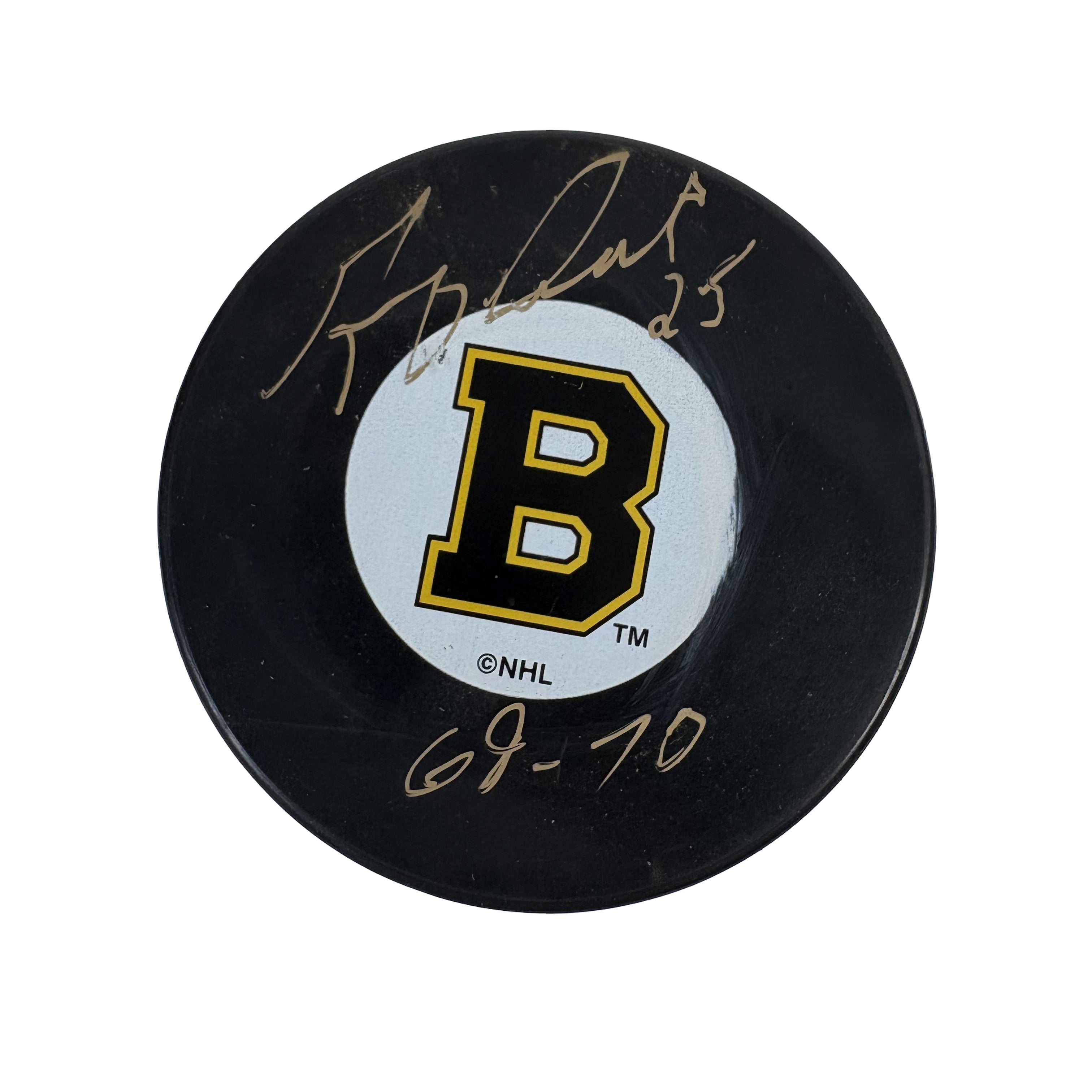 Gary Doak Boston Bruins Autographed Signed Hockey Puck Beckett BAS COA
