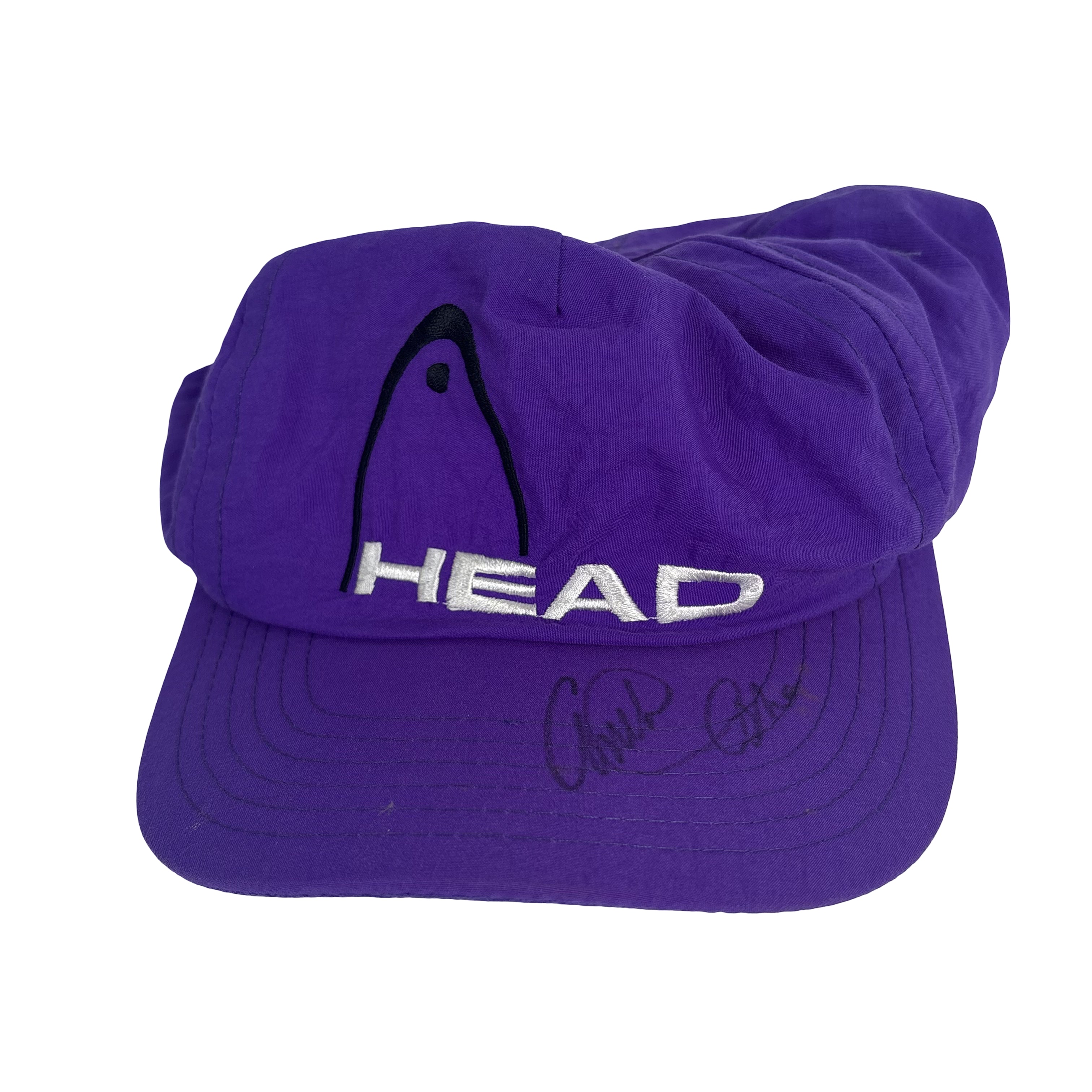 Arthur Ashe Tennis Legend Autographed Signed Head Tennis Hat Beckett BAS 