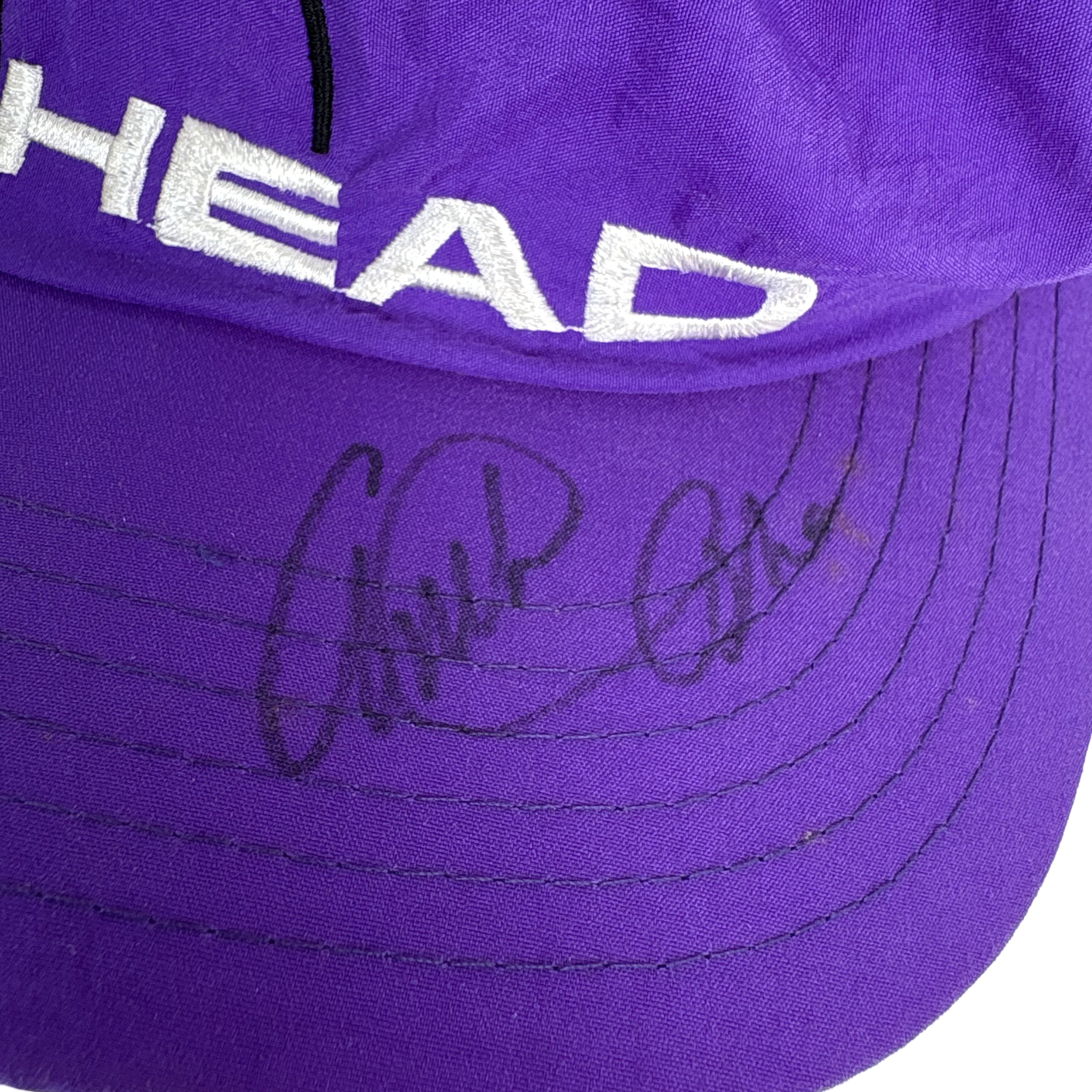 Arthur Ashe Tennis Legend Autographed Signed Head Tennis Hat Beckett BAS 