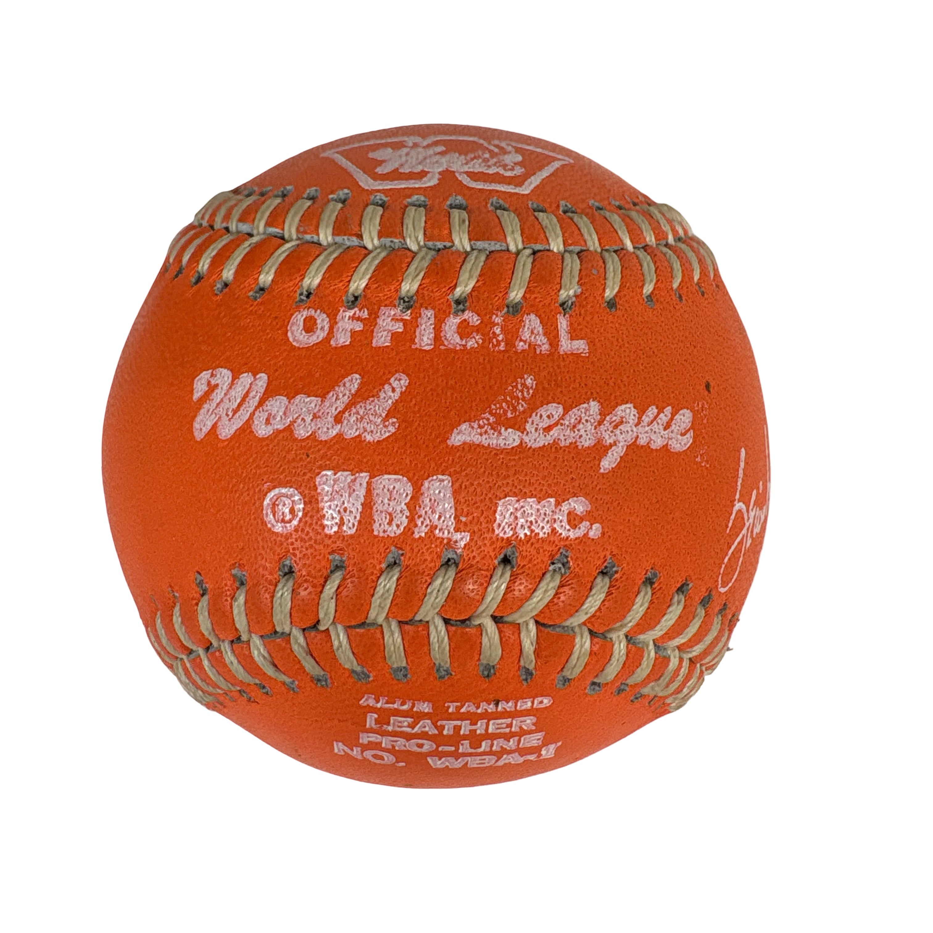 World Baseball Association Vintage Original Orange Sean Downey President Baseball GA 
