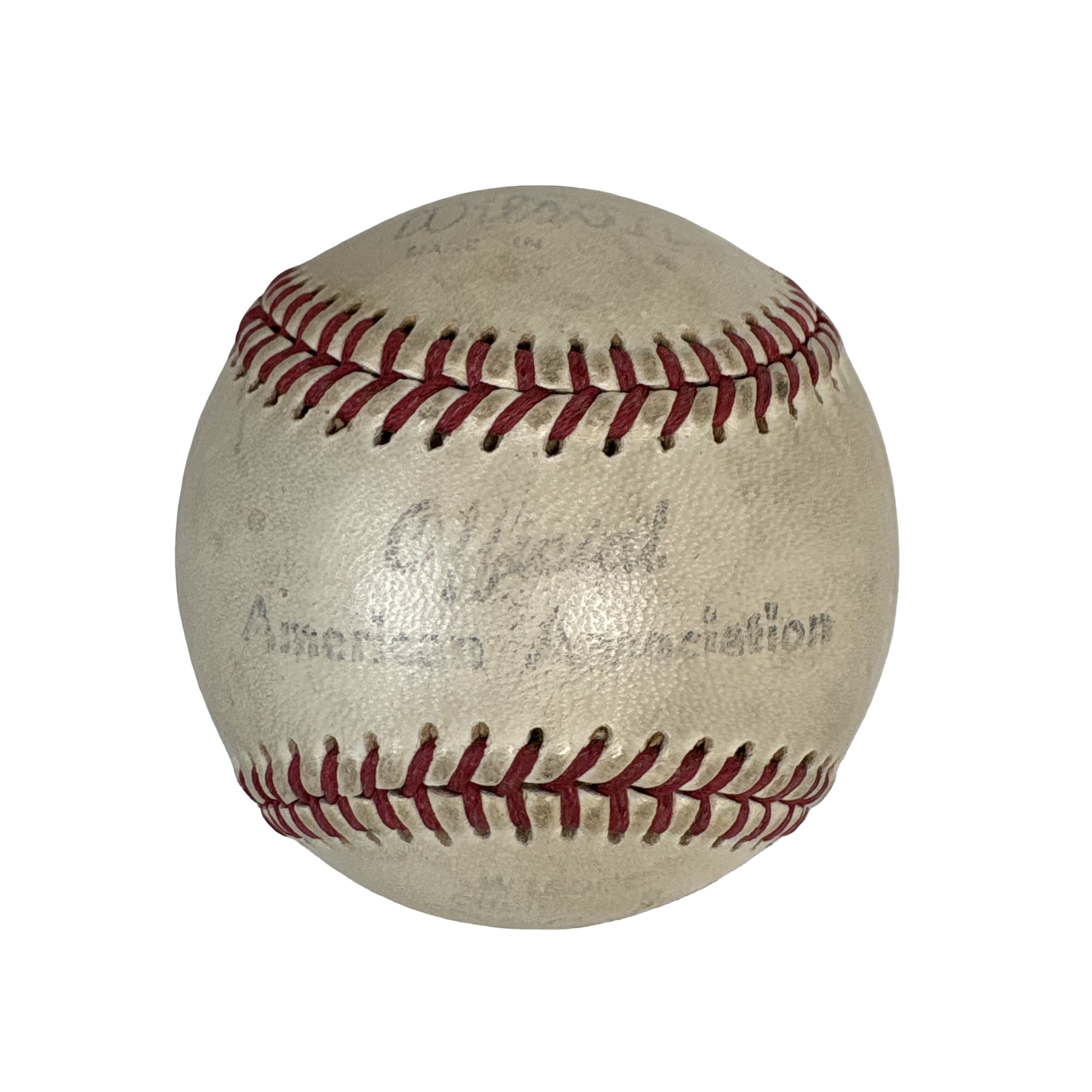 Jim Hegan & Eddie Robinson Cleveland Autographed Signed Baseball AMCo LOA