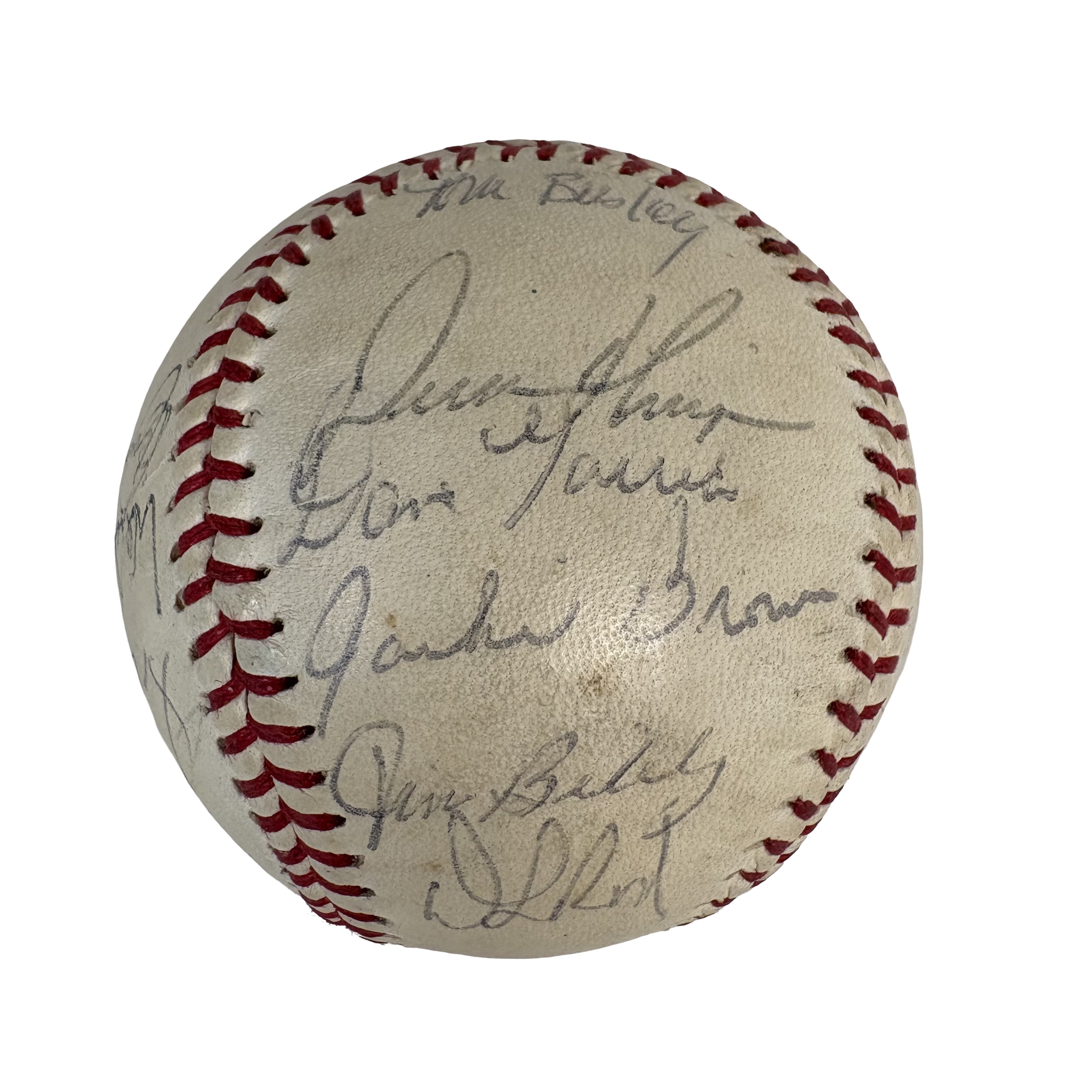 1976 Cleveland Indians Team Autographed Signed Baseball AMCo LOA