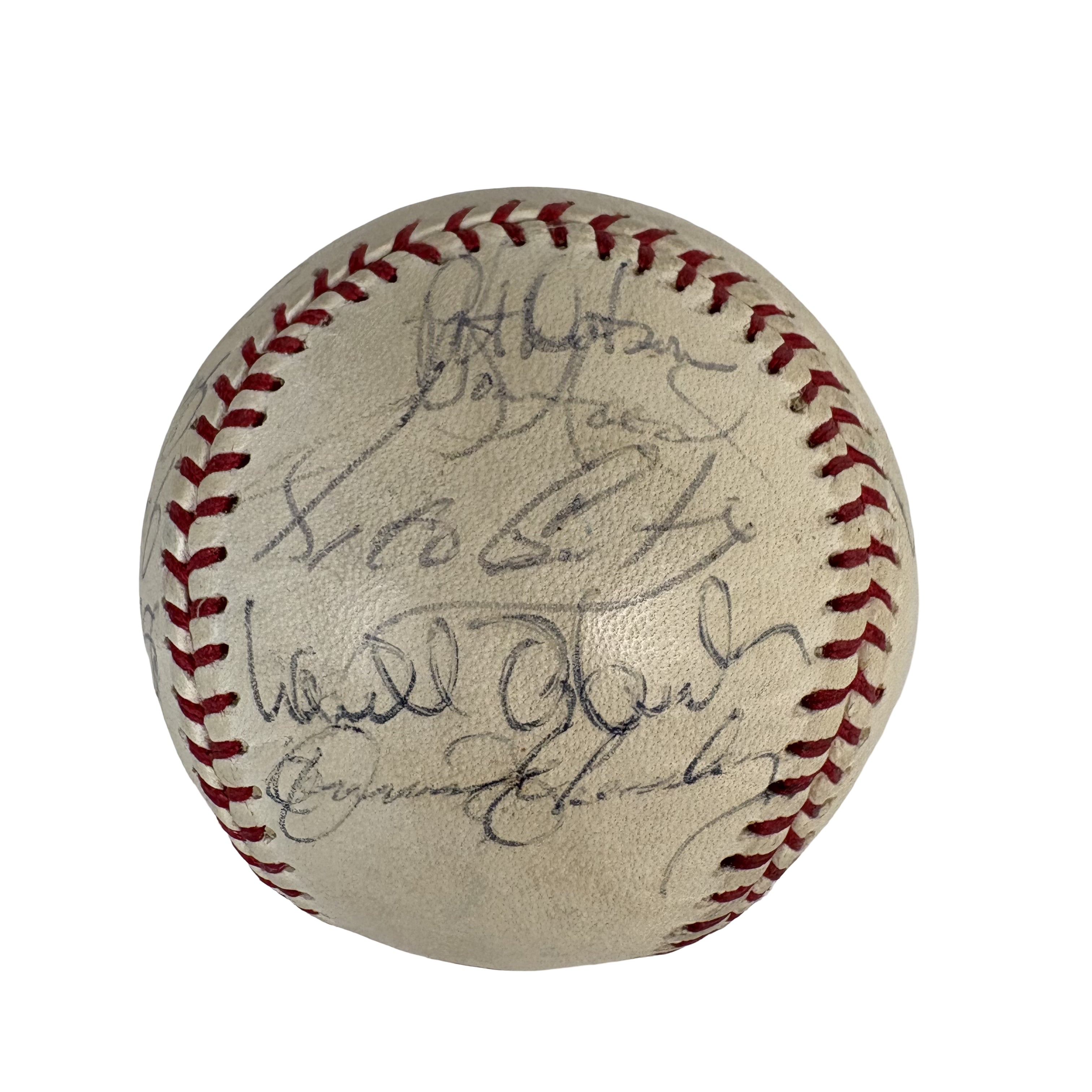 1976 Cleveland Indians Team Autographed Signed Baseball AMCo LOA