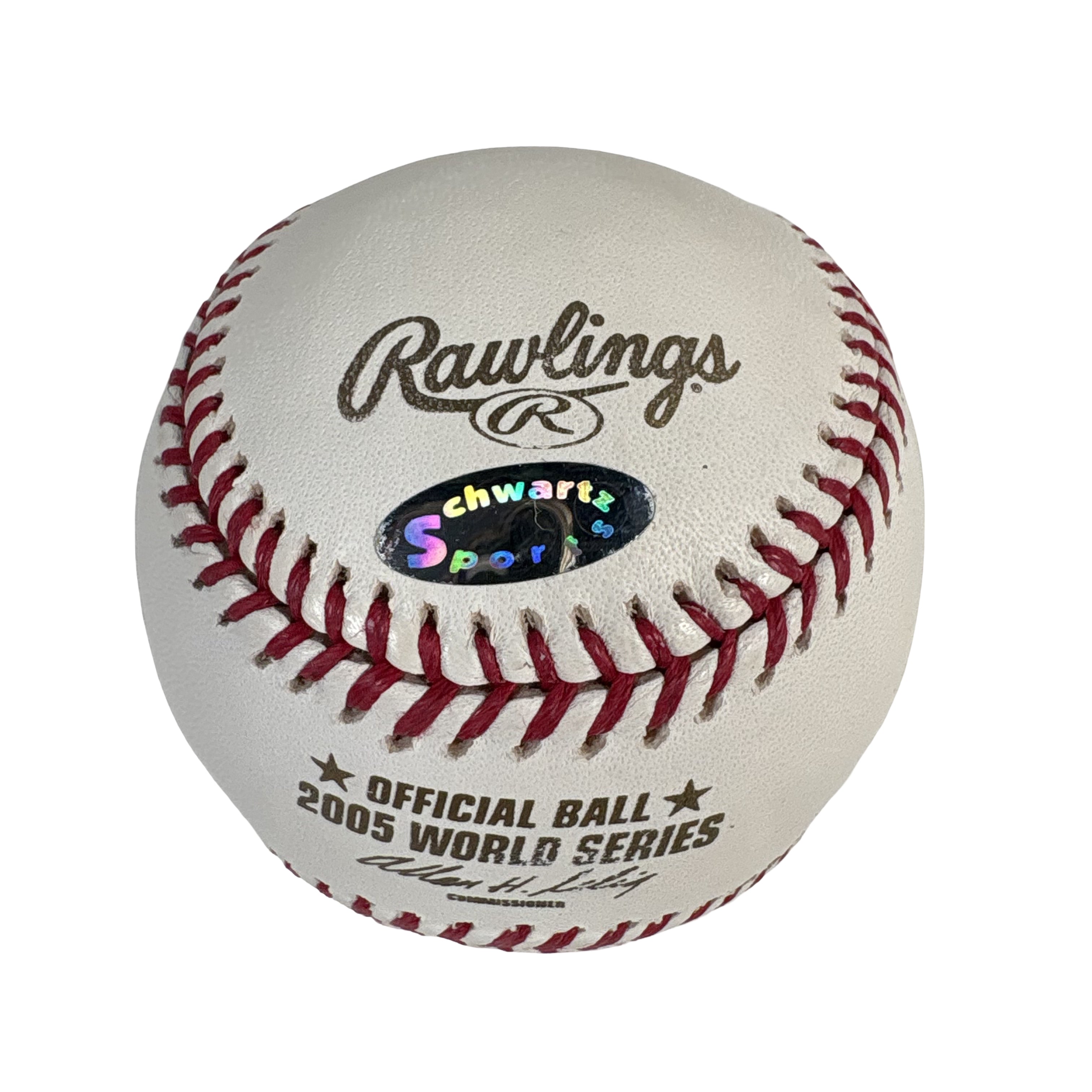 2005 Chicago White Sox Coaches World Series Autographed Signed Baseball Schwartz 