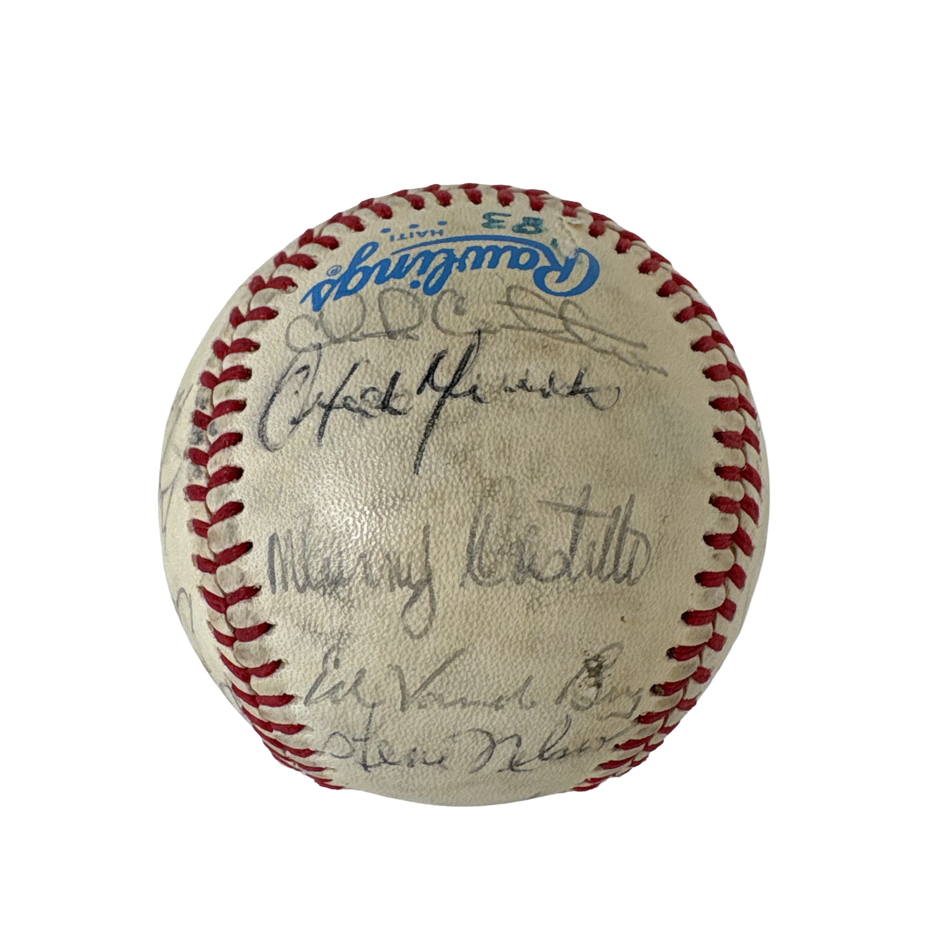 1983 Seattle Mariners Team Autographed Signed Baseball AMCo LOA
