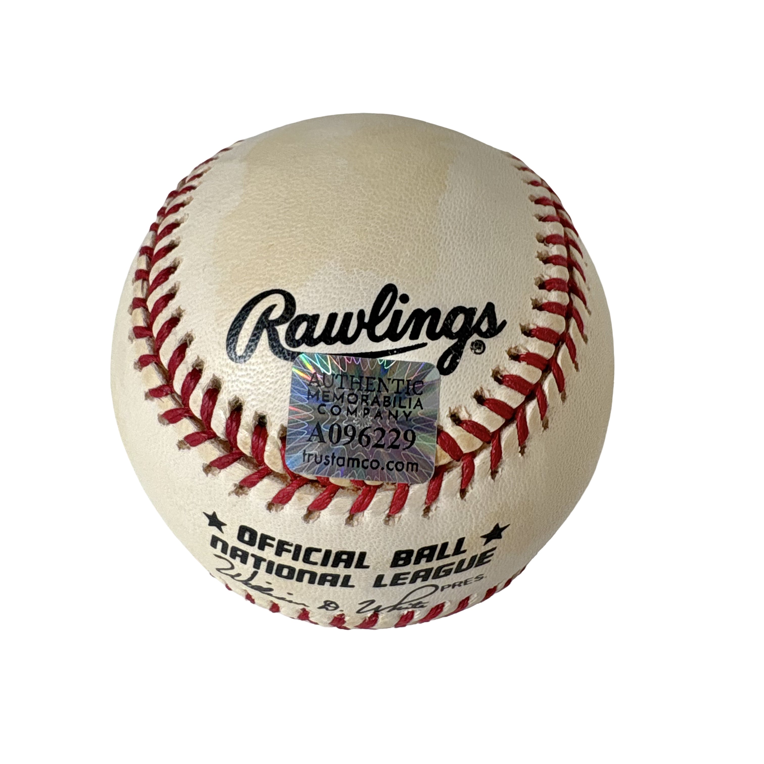 Eddie Mathews Milwaukee Braves Autographed Signed Baseball AMCo COA