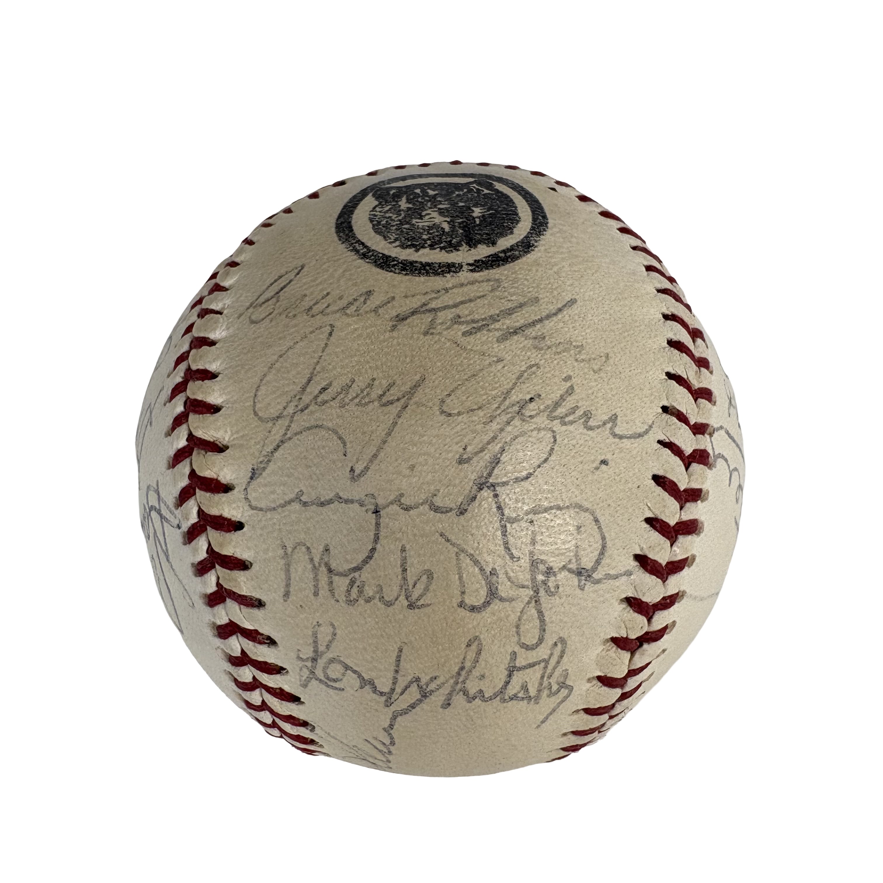 1982 Detroit Tigers Team Autographed Signed Baseball AMCo LOA