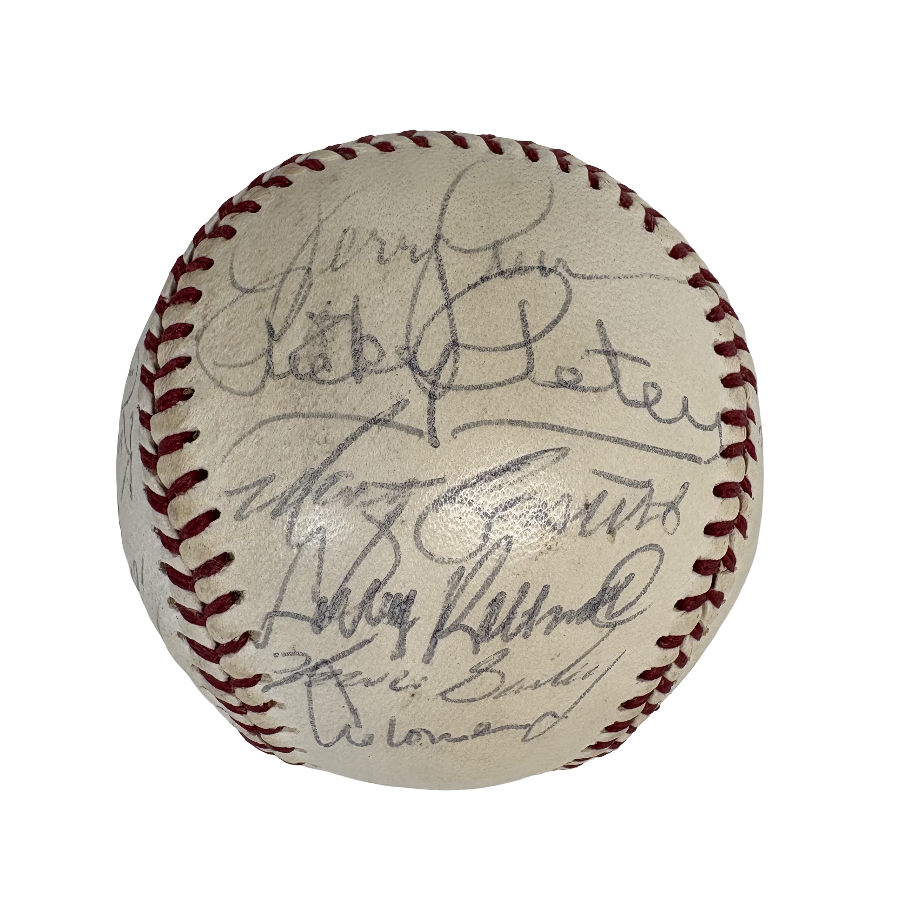 1982 Detroit Tigers Team Autographed Signed Baseball AMCo LOA