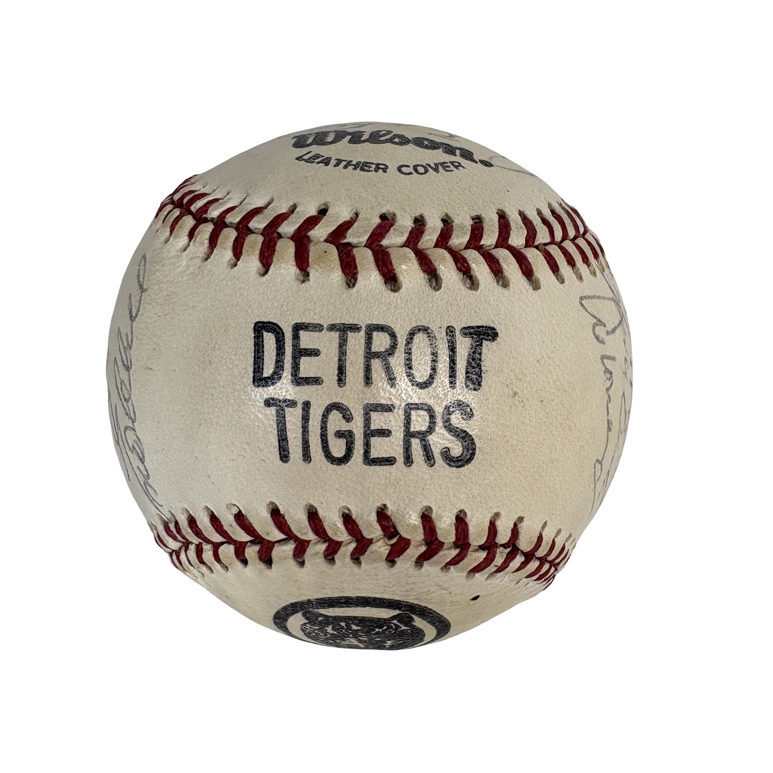 1982 Detroit Tigers Team Autographed Signed Baseball AMCo LOA