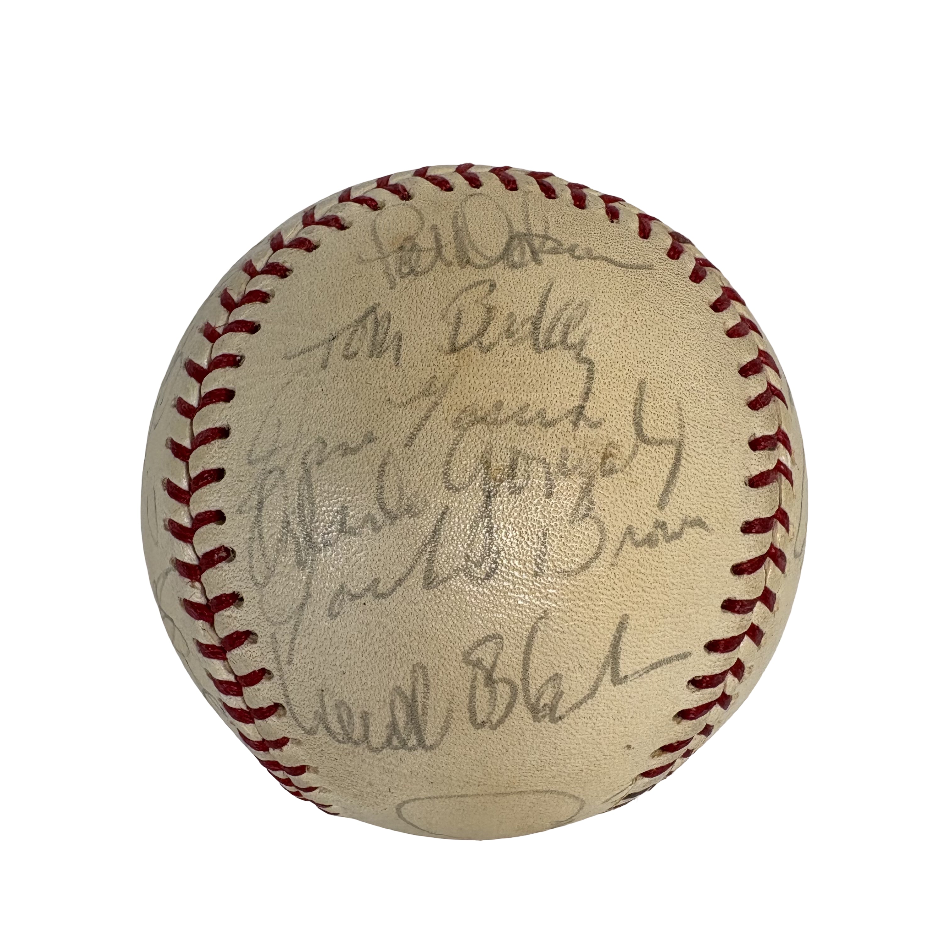 1976 Cleveland Indians Team Autographed Signed Baseball AMCo LOA