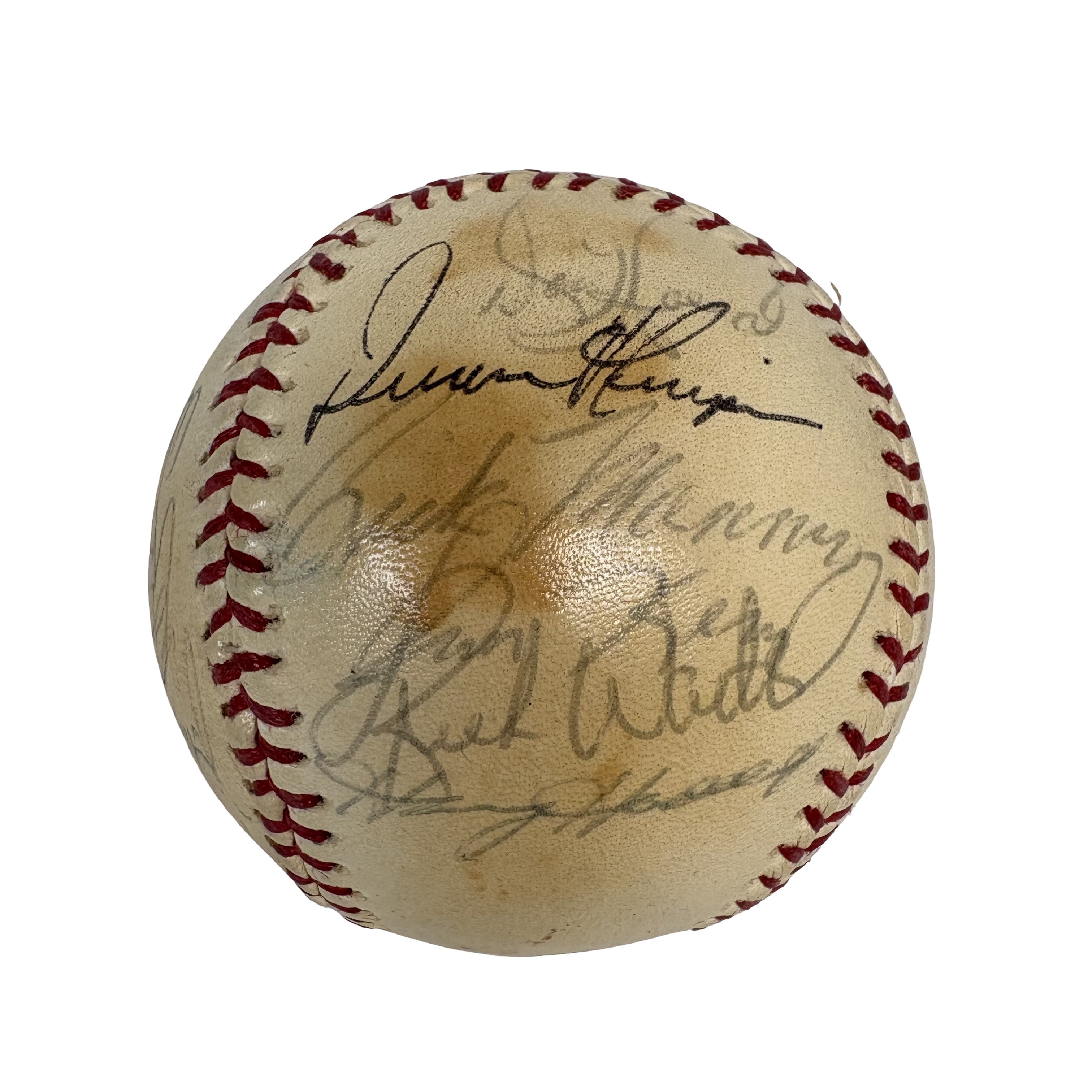 1976 Cleveland Indians Team Autographed Signed Baseball AMCo LOA