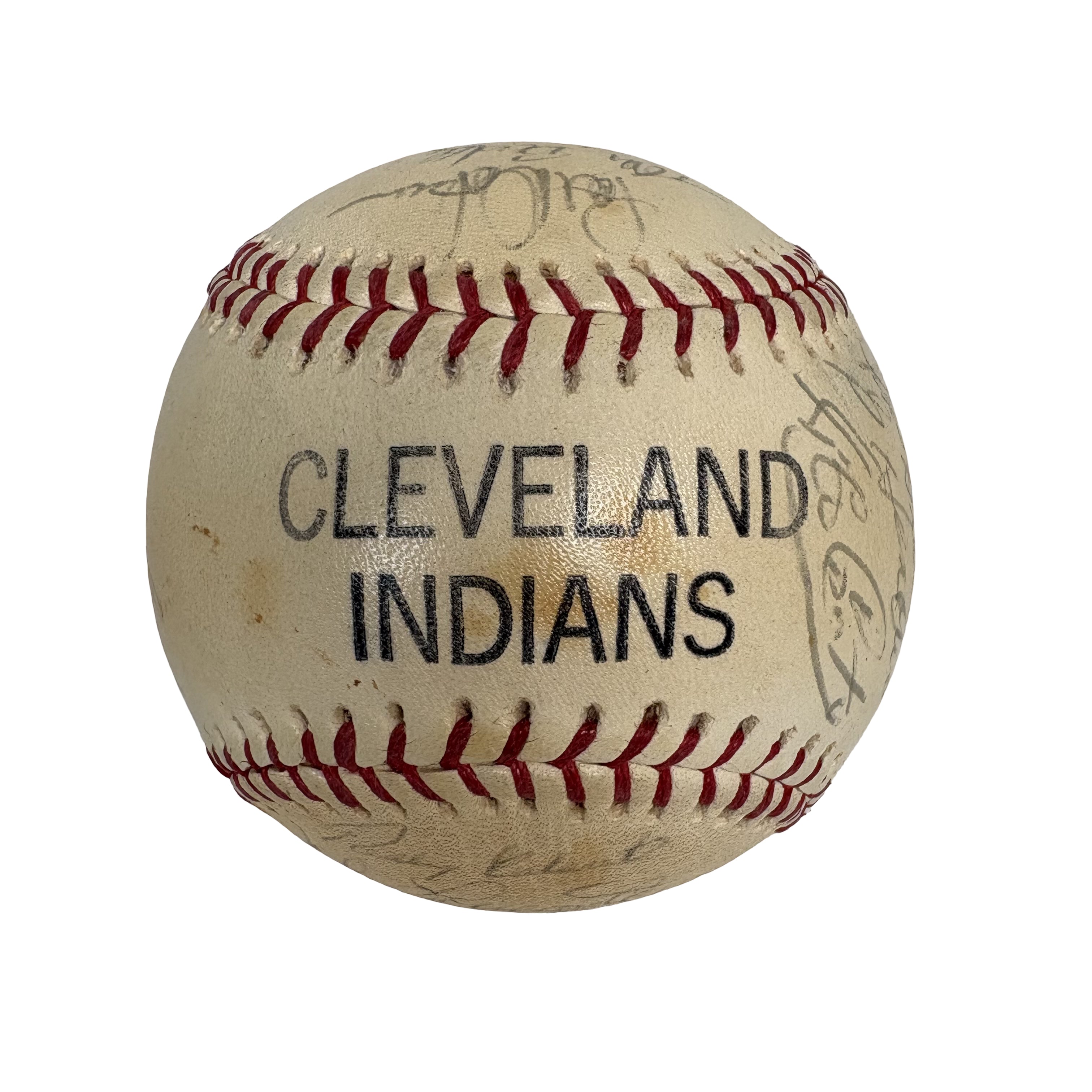 1976 Cleveland Indians Team Autographed Signed Baseball AMCo LOA