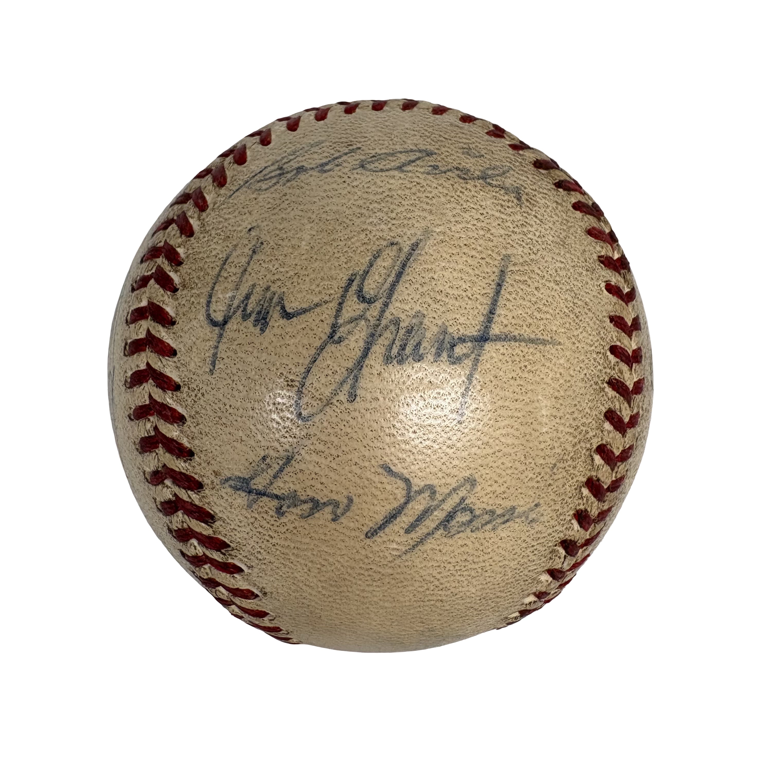 1958 Cleveland Indians Team Autographed Signed Baseball AMCo LOA