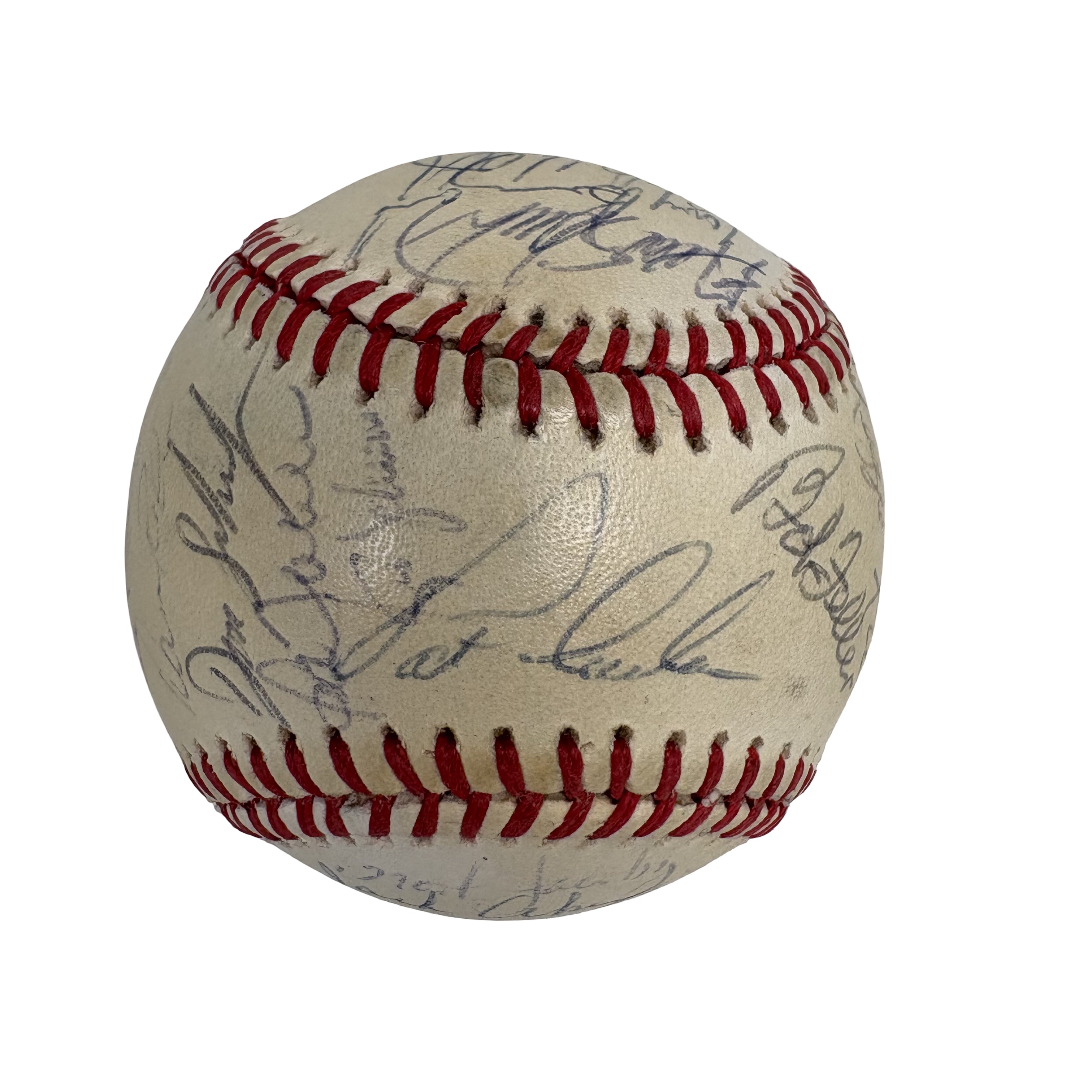 1986 Cleveland Indians Team Autographed Signed Baseball AMCo LOA