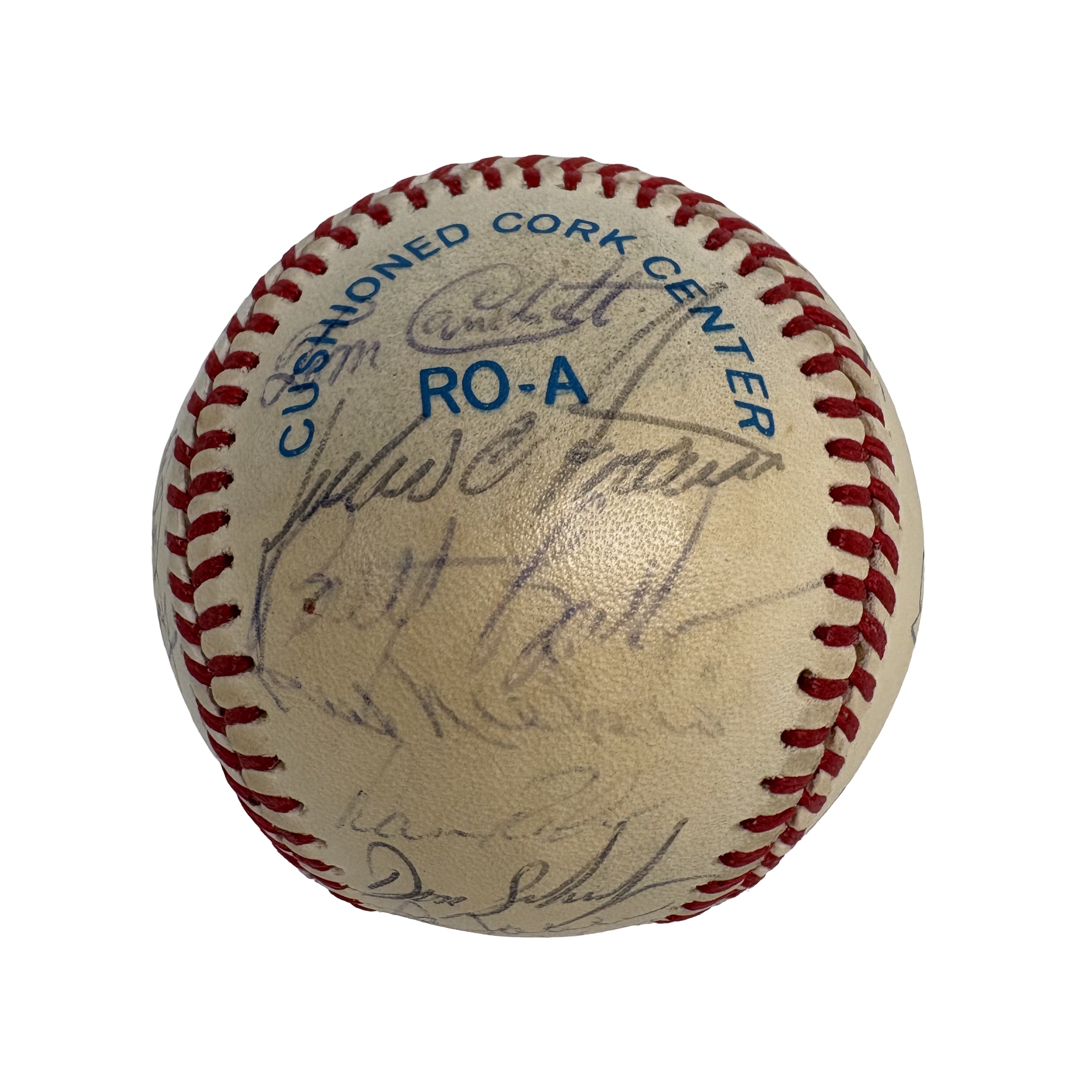 1986 Cleveland Indians Team Autographed Signed Baseball AMCo LOA