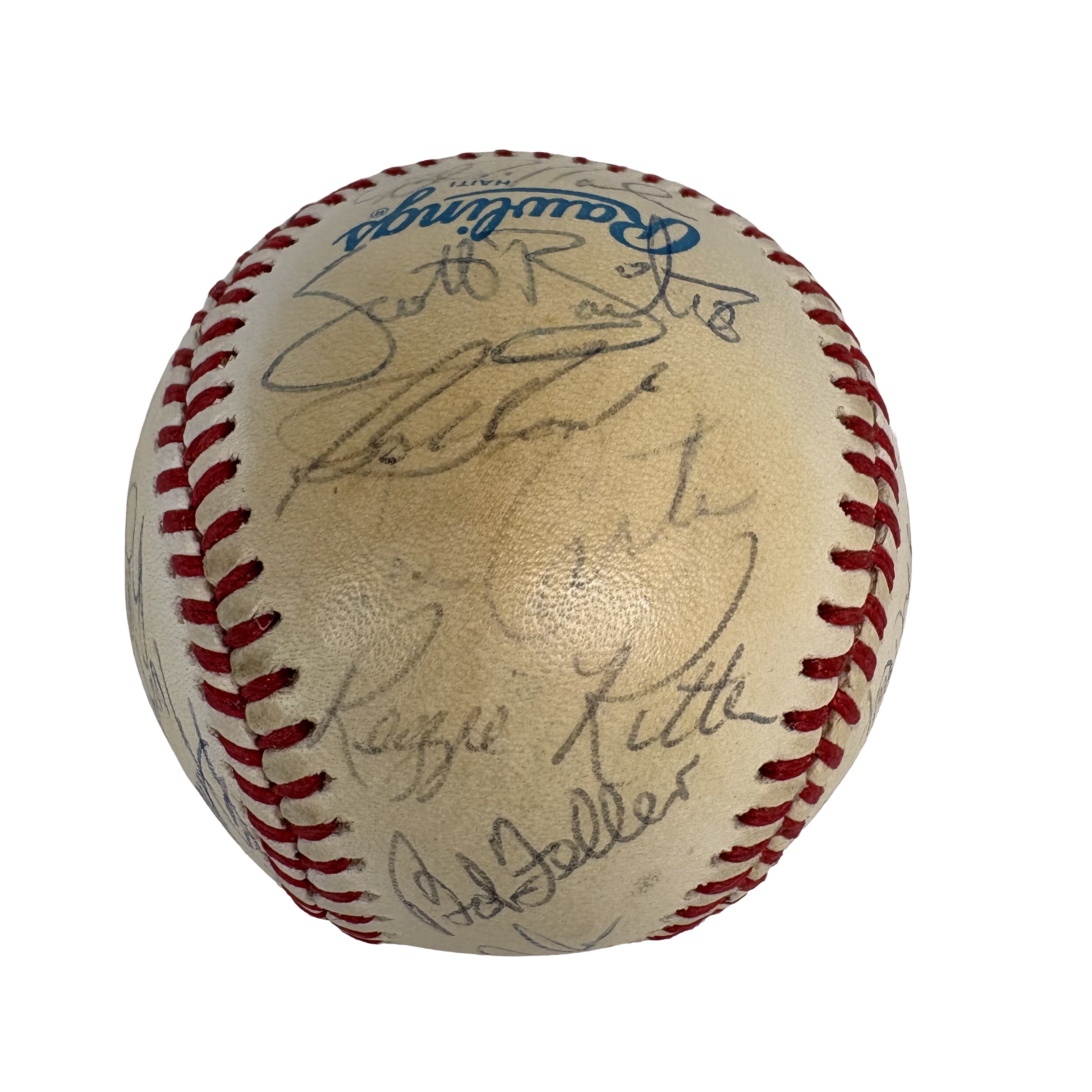1986 Cleveland Indians Team Autographed Signed Baseball AMCo LOA