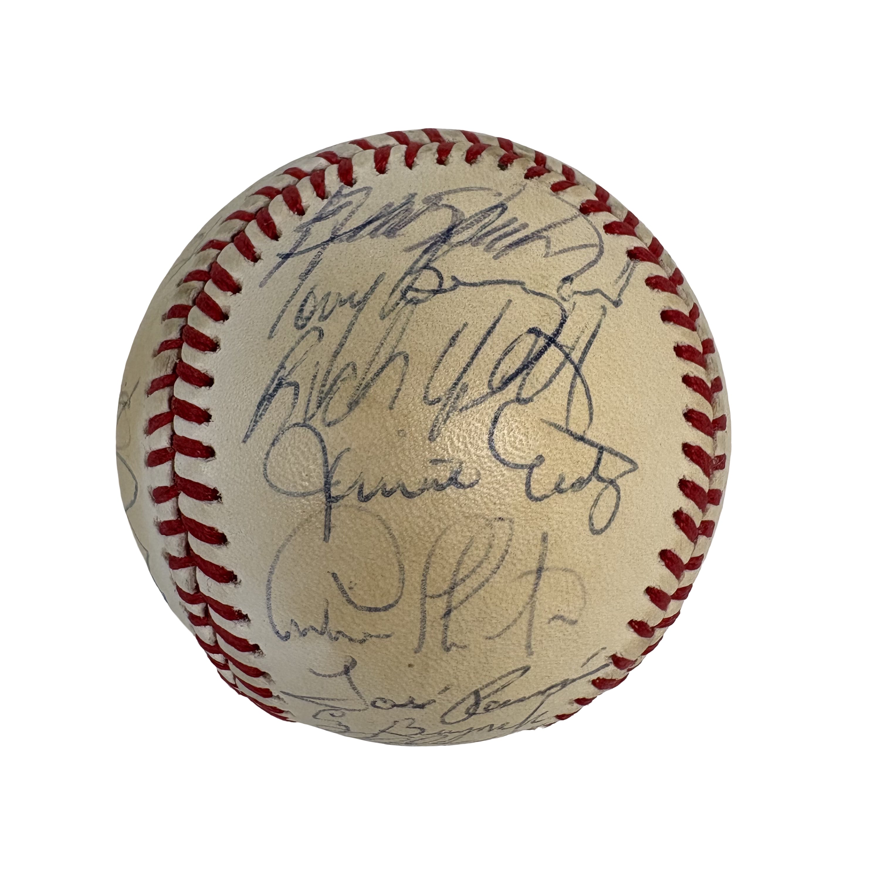 1986 Cleveland Indians Team Autographed Signed Baseball AMCo LOA