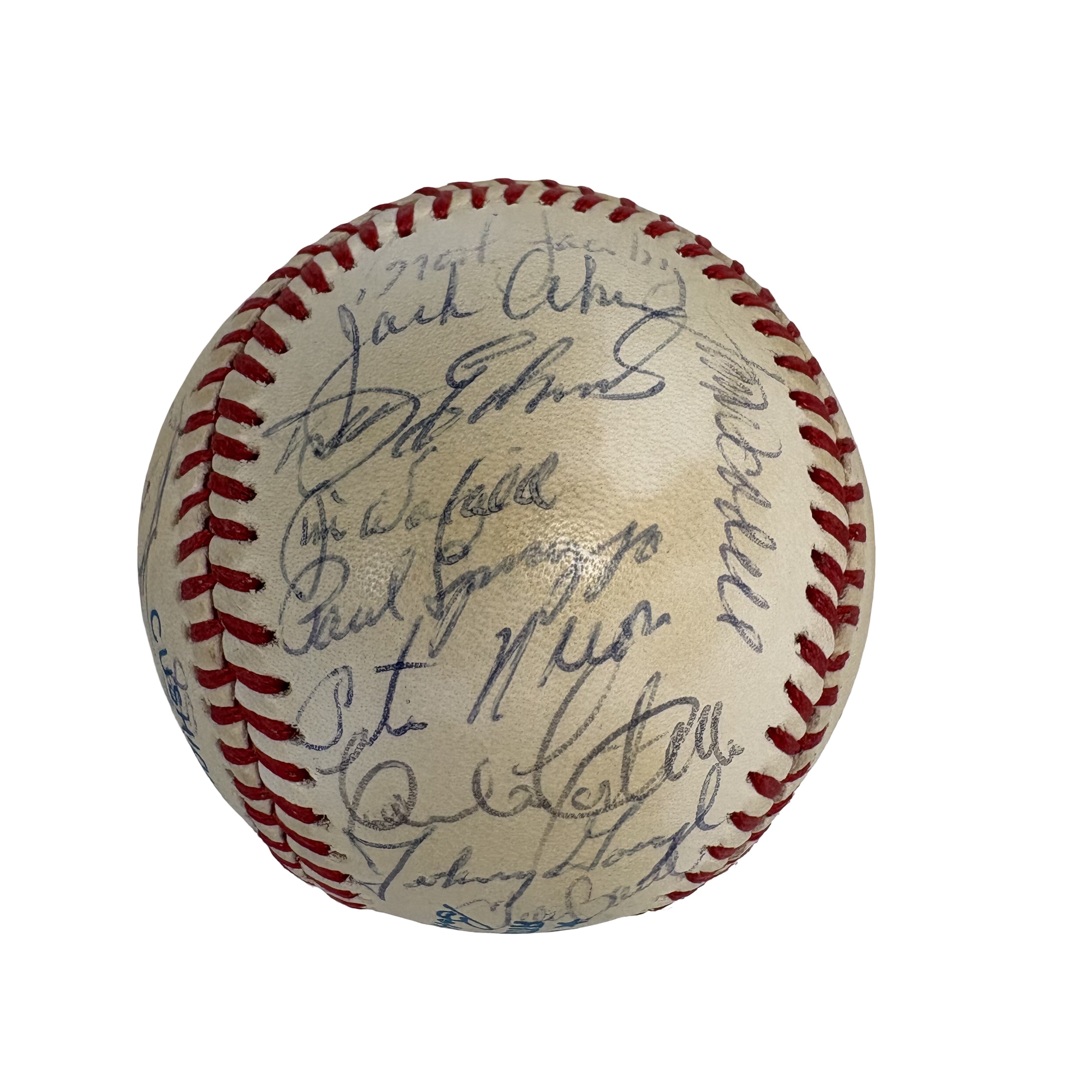 1986 Cleveland Indians Team Autographed Signed Baseball AMCo LOA