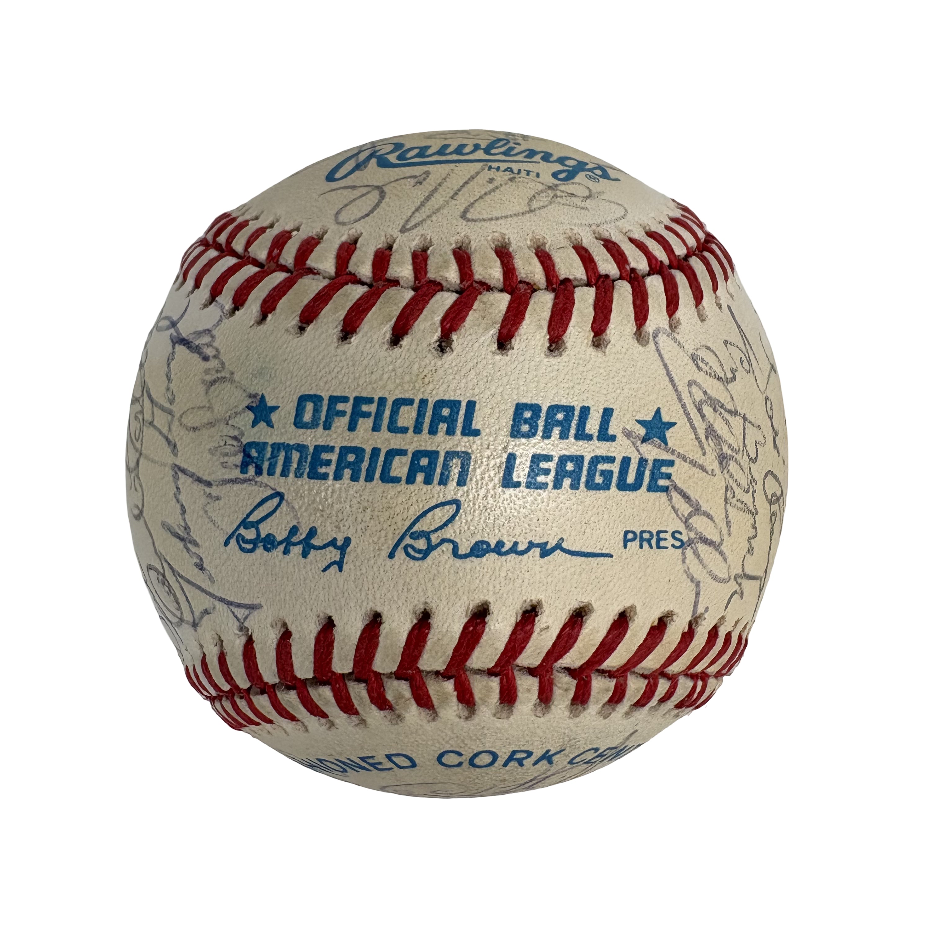 1986 Cleveland Indians Team Autographed Signed Baseball AMCo LOA