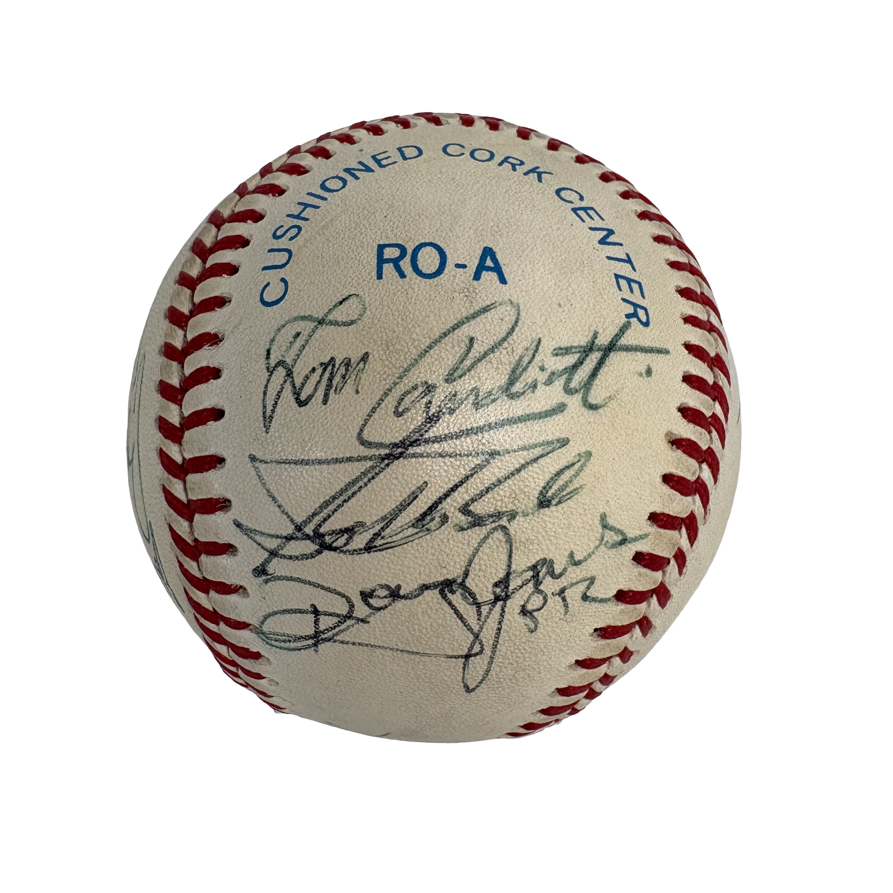 1987 Cleveland Indians Team Autographed Signed Baseball AMCo LOA