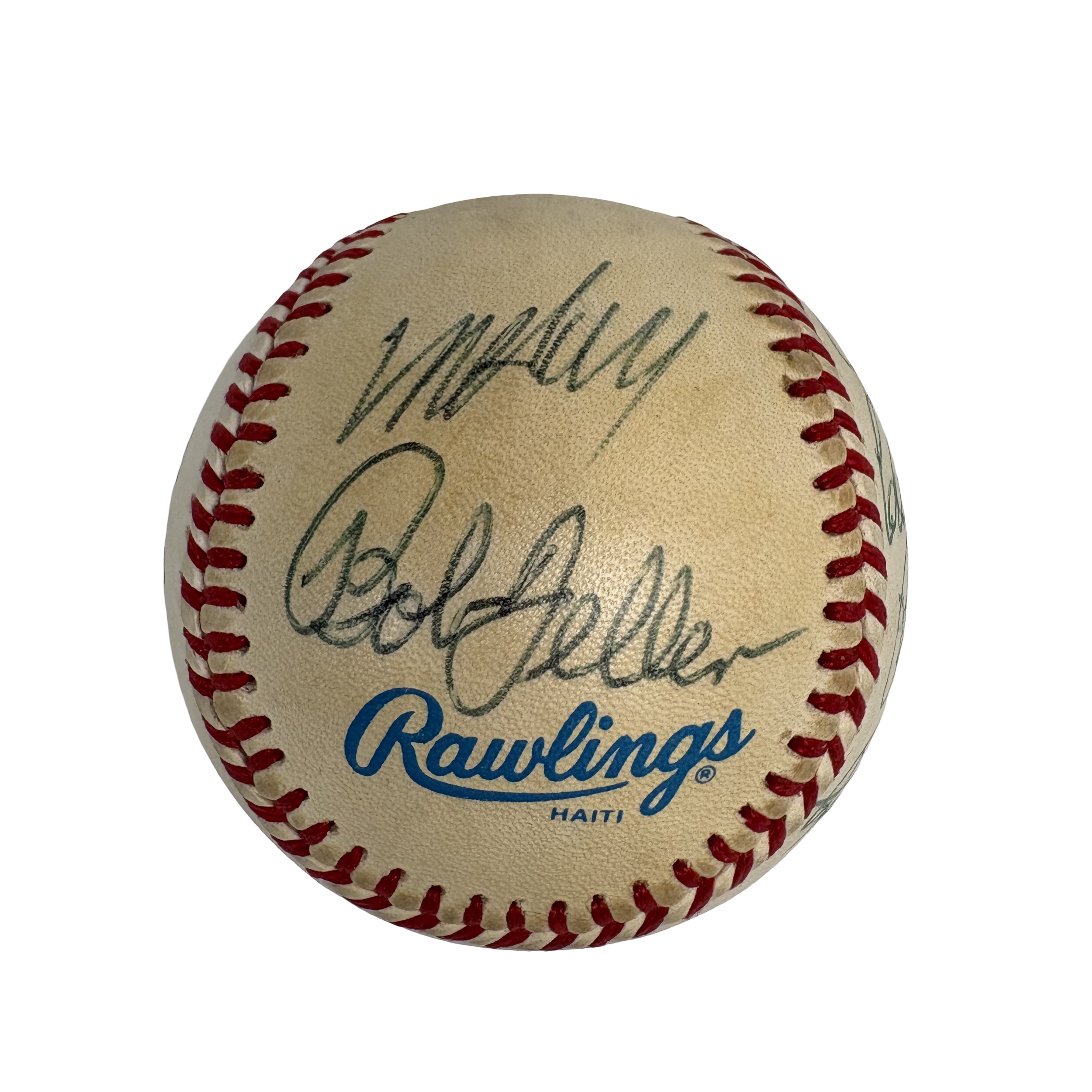 1987 Cleveland Indians Team Autographed Signed Baseball AMCo LOA