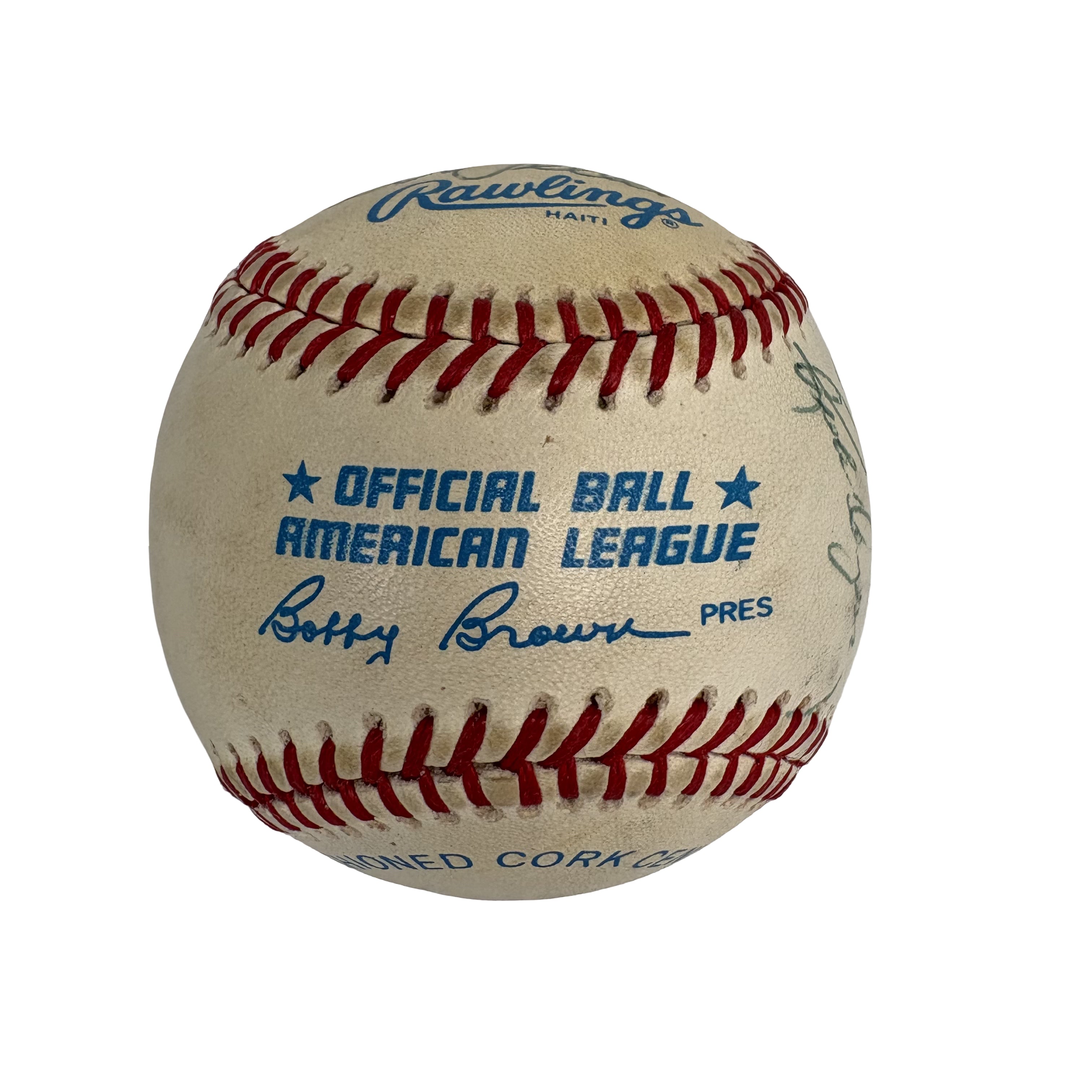 1987 Cleveland Indians Team Autographed Signed Baseball AMCo LOA