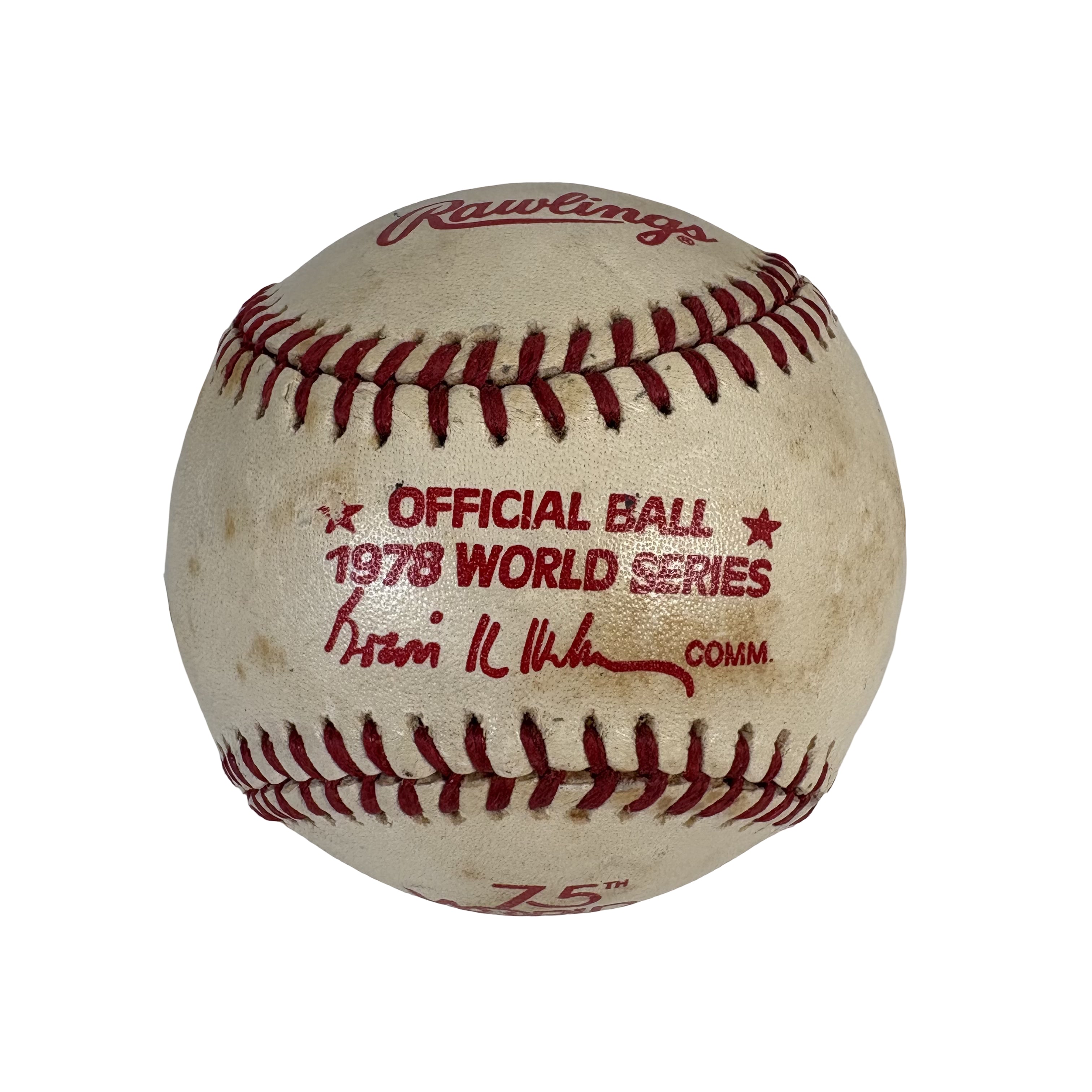 1978 World Series Vintage Original Rawlings Baseball GA 