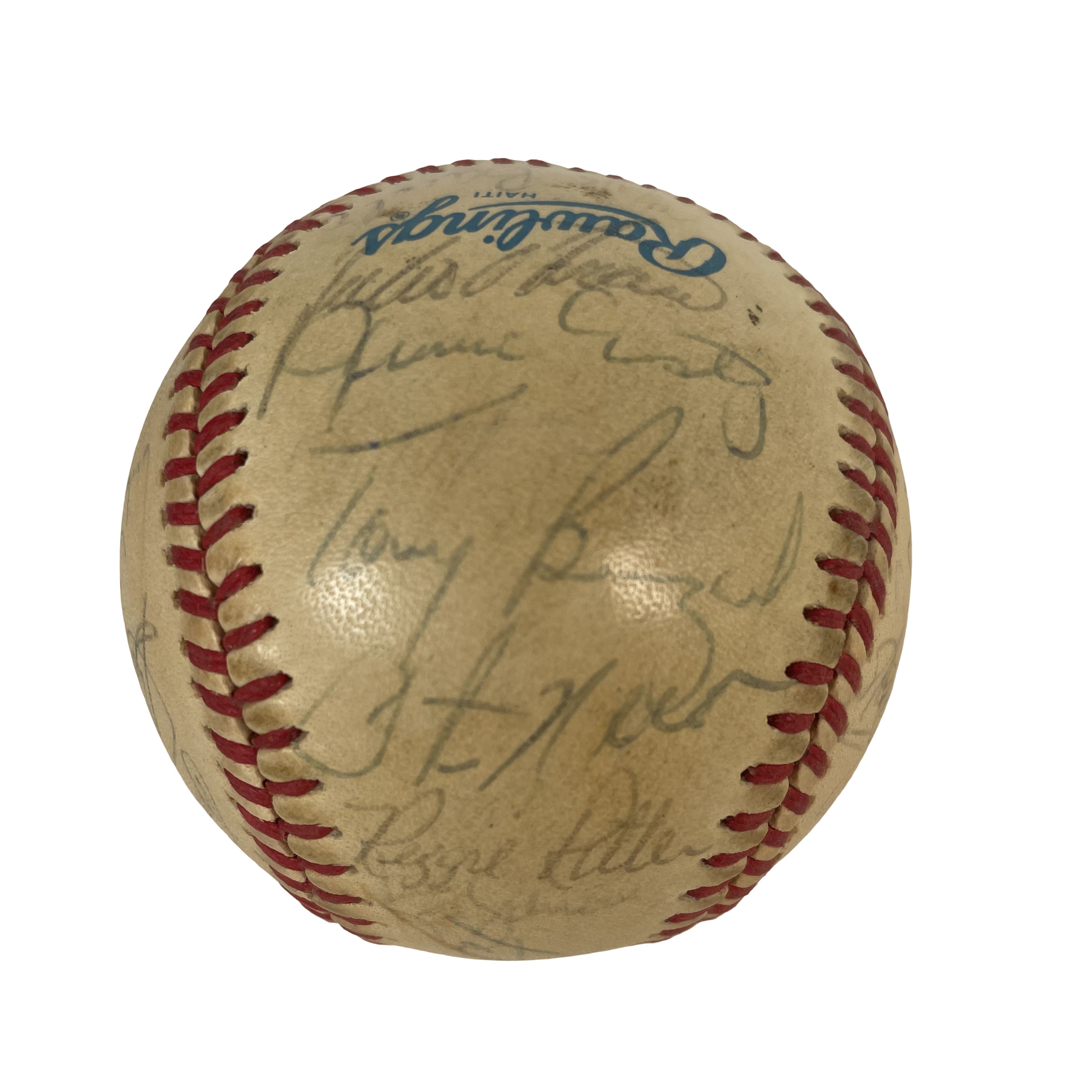 1986 Cleveland Indians Team Autographed Signed Baseball AMCo LOA