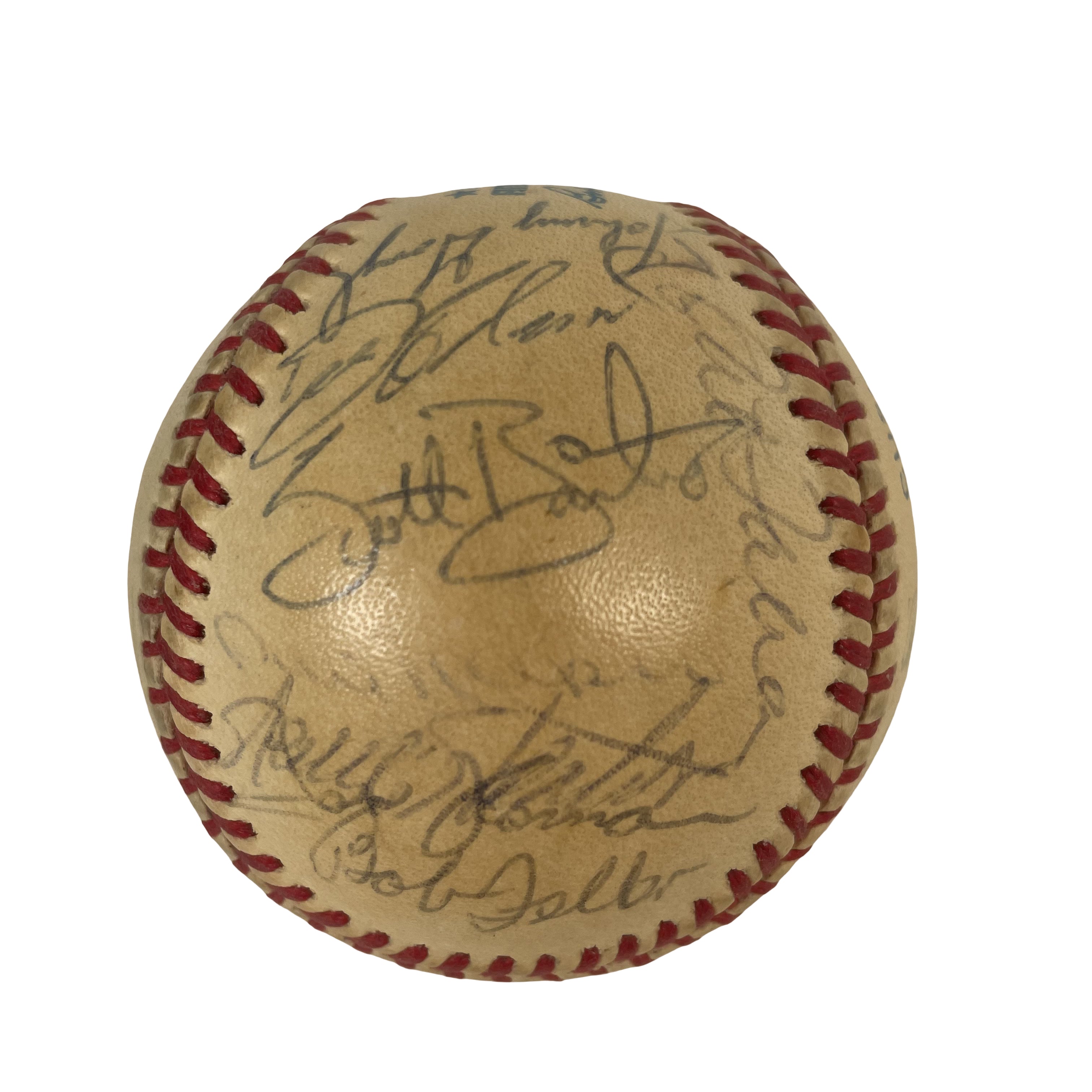 1986 Cleveland Indians Team Autographed Signed Baseball AMCo LOA