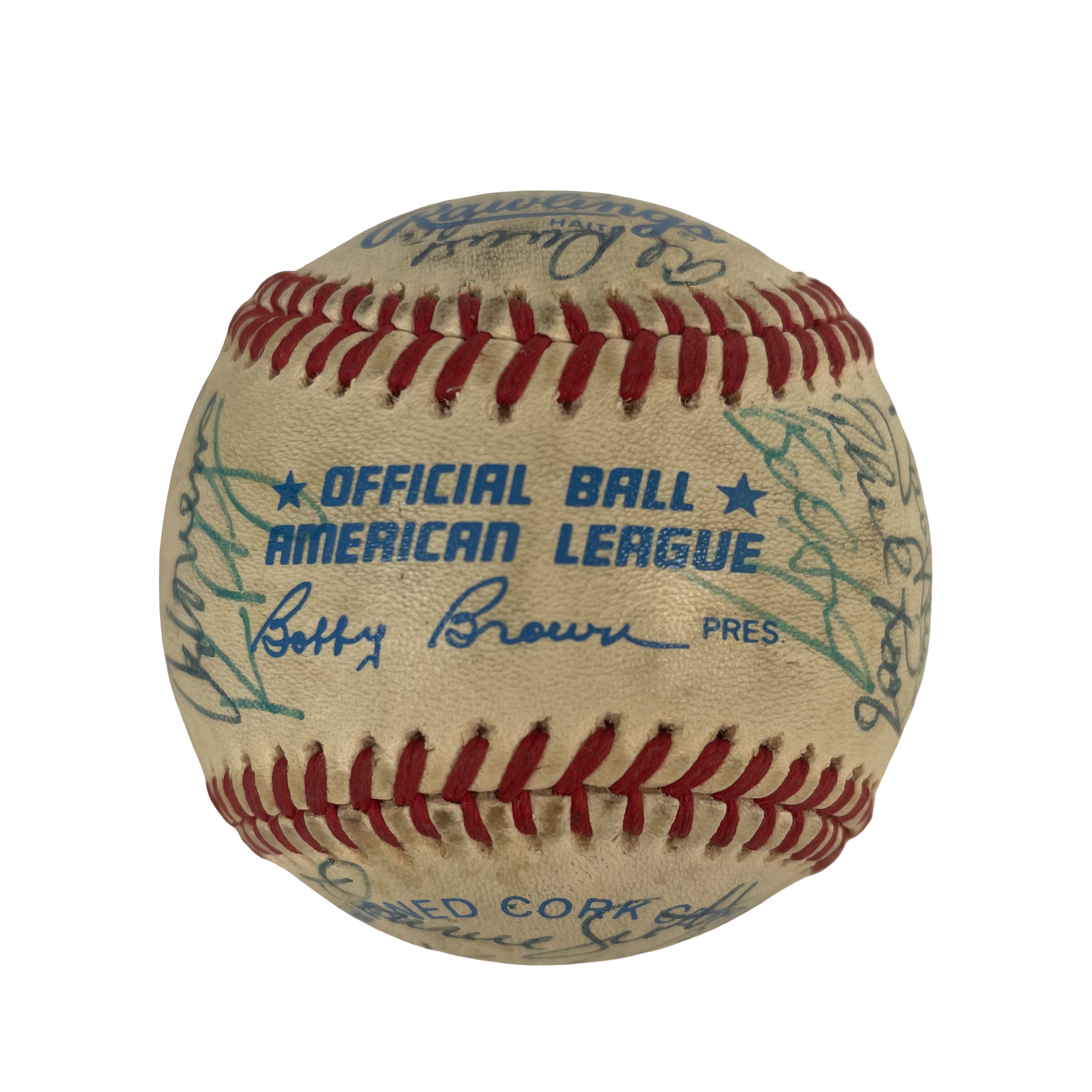 1985 Seattle Mariners Team Autographed Signed Baseball AMCo LOA
