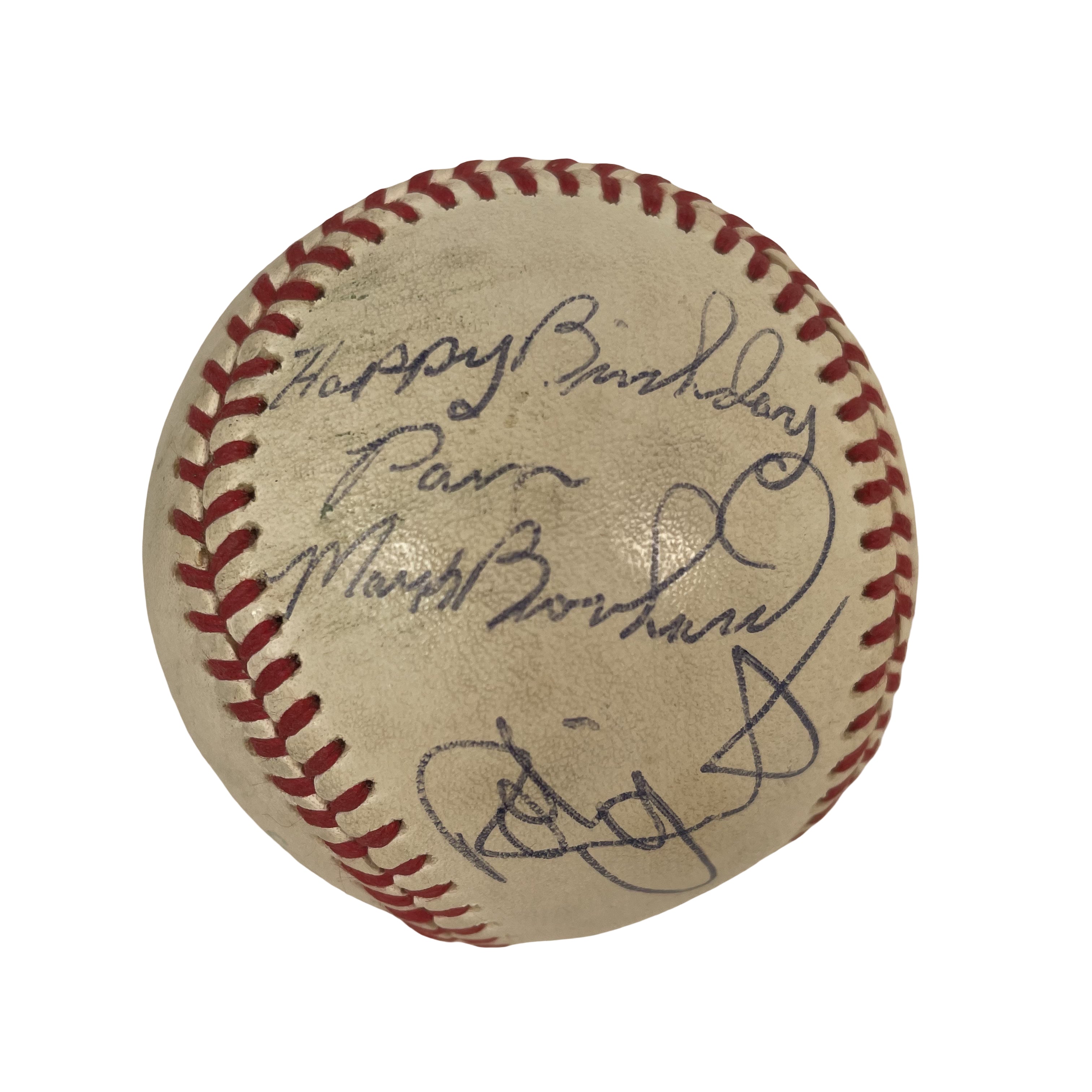 Robin Yount & Paul Molitor Milwaukee Brewers Autographed Signed Baseball AMCo COA