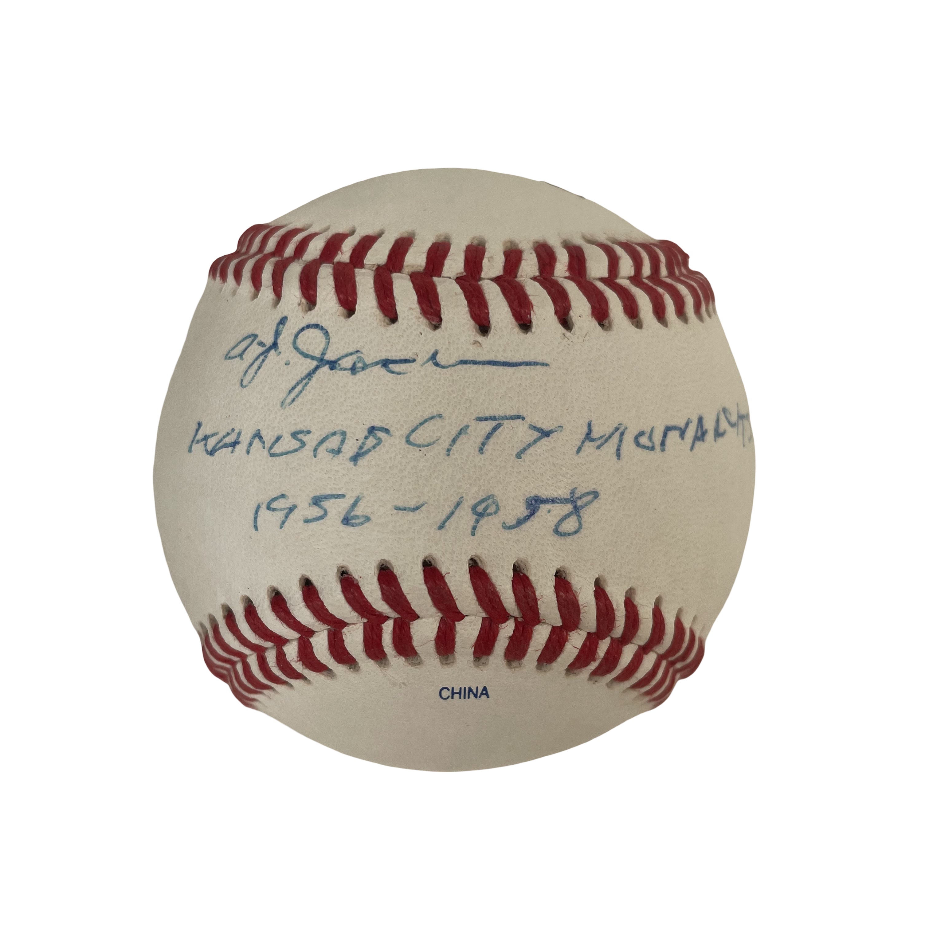 AJ Jackson Negro League Autographed Signed Baseball AMCo COA