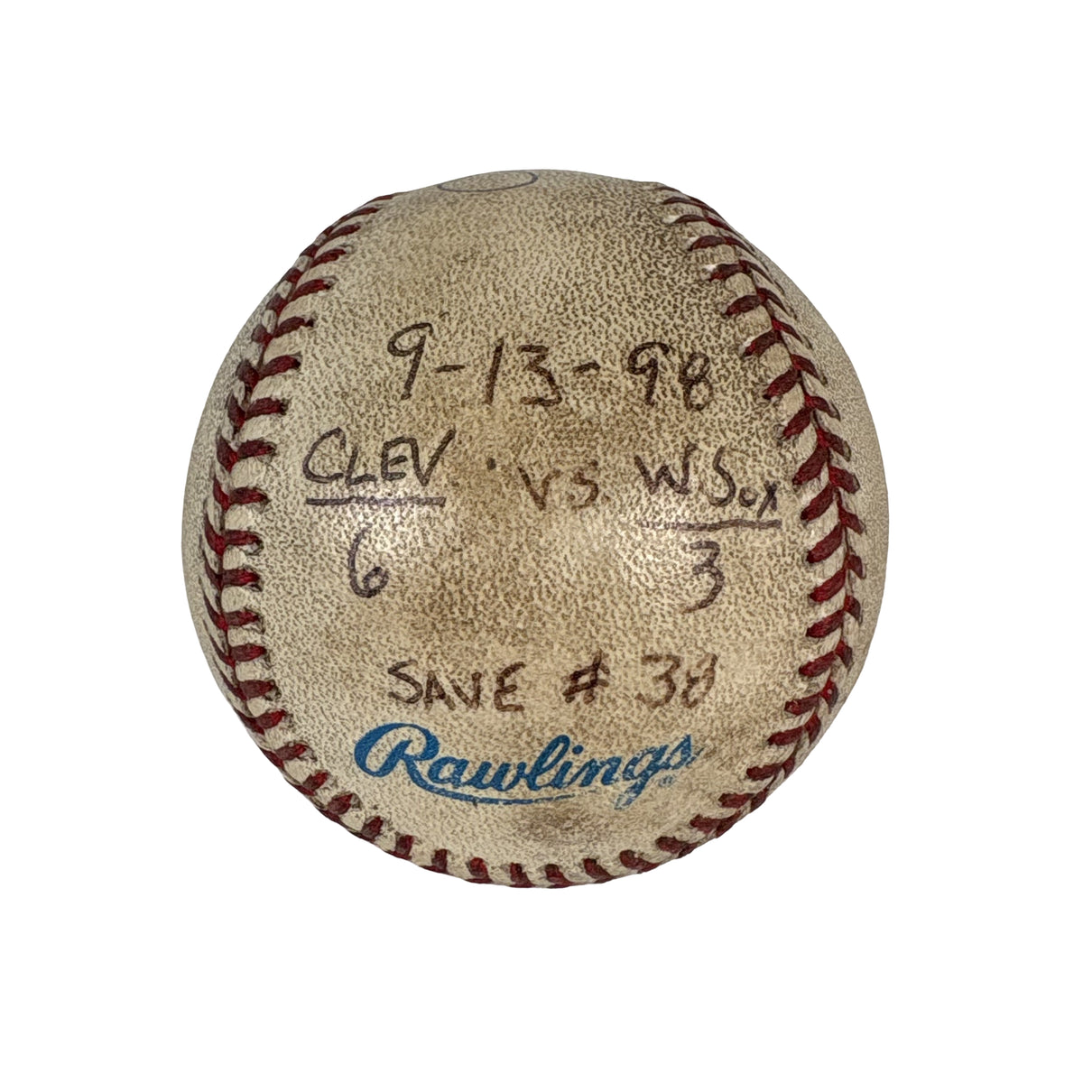 Mike Jackson Autographed Signed Game Used Final Out Save Baseball AMCo COA